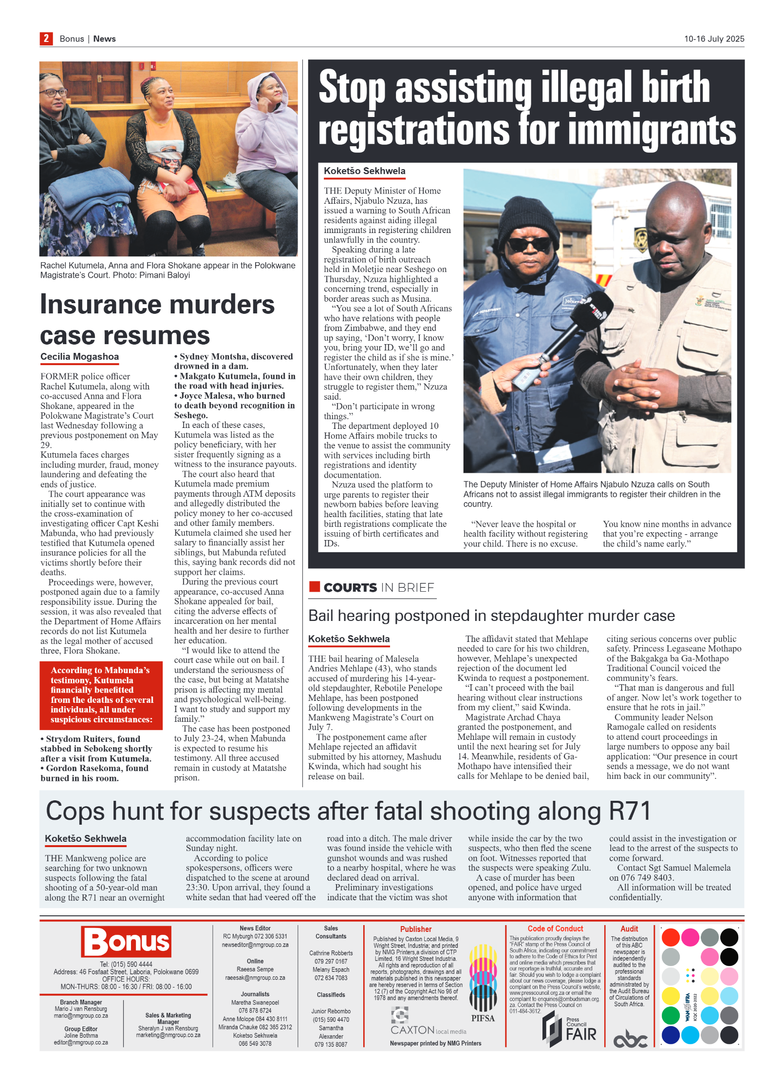 Bonus Review – 10 July 2025 page 2