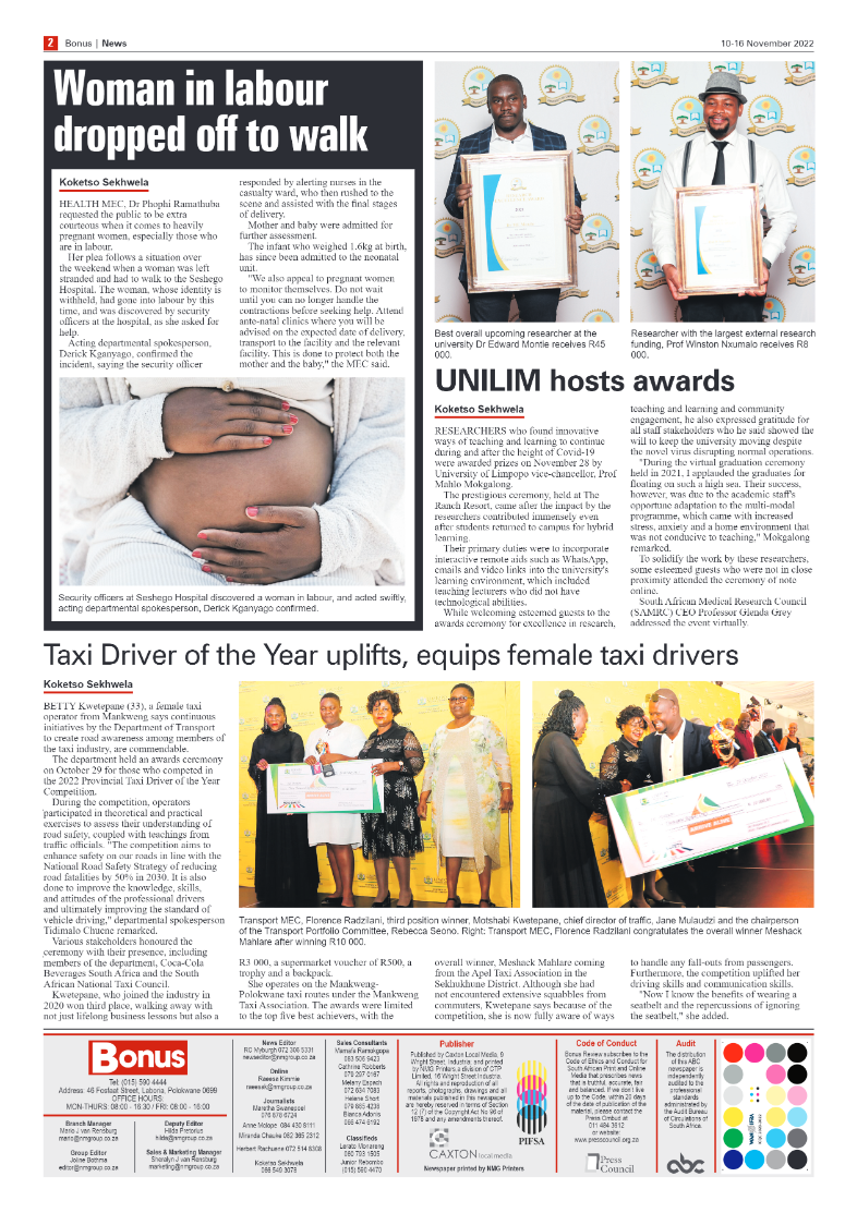 Bonus Review – 10 November 2022 page 2