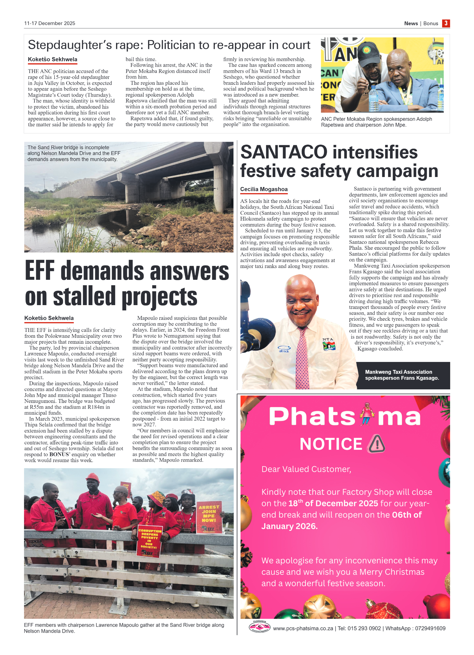 Bonus Review – 11 December 2025 page 3