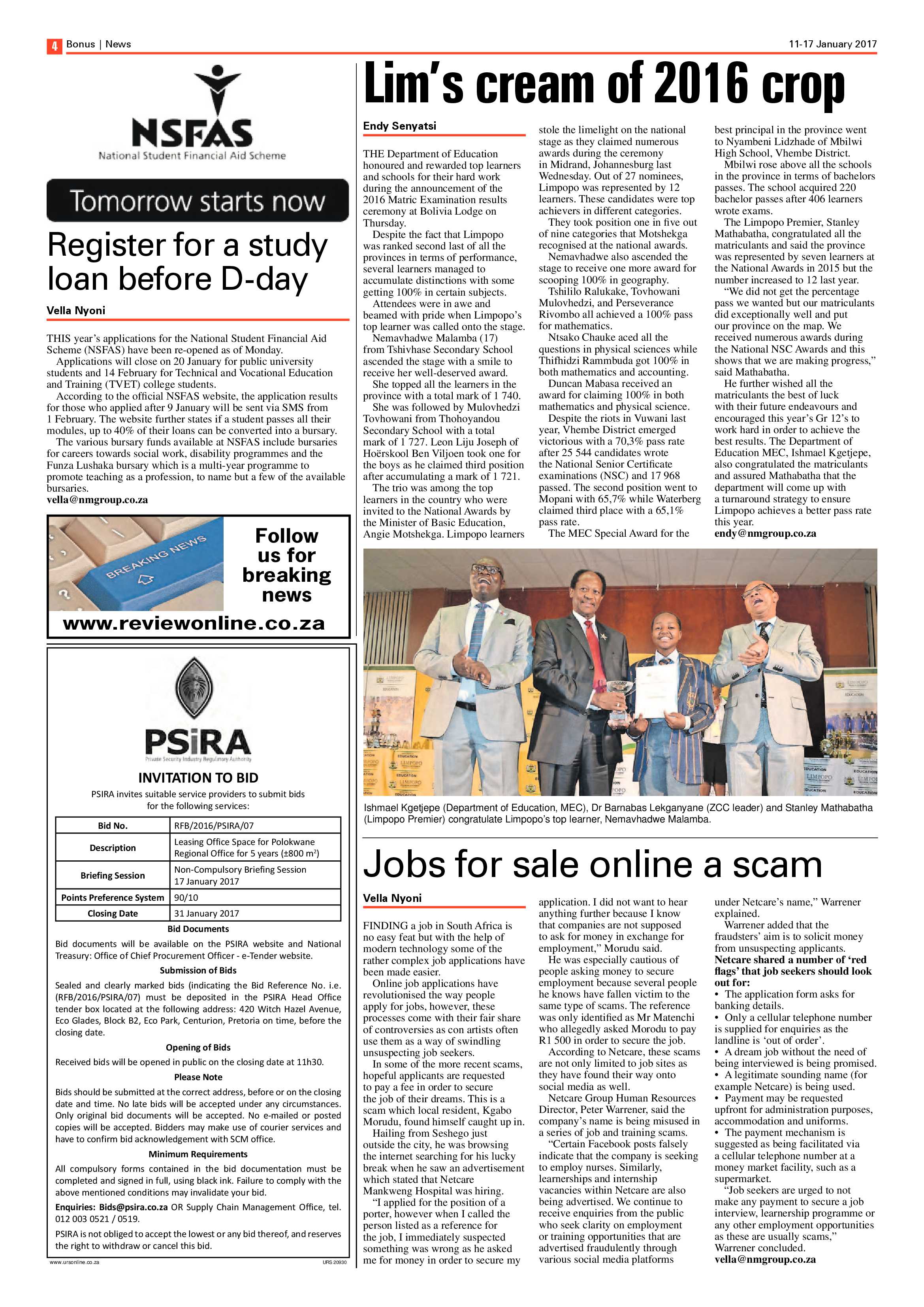 Bonus Review 11 January 2017 page 4
