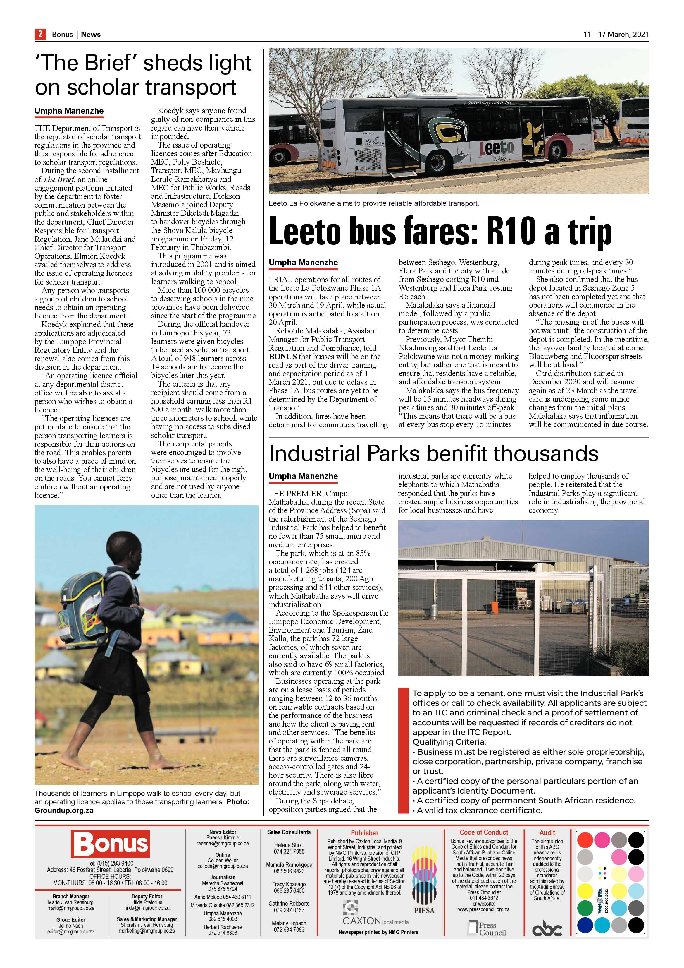 Bonus Review 11 March 2021 page 2