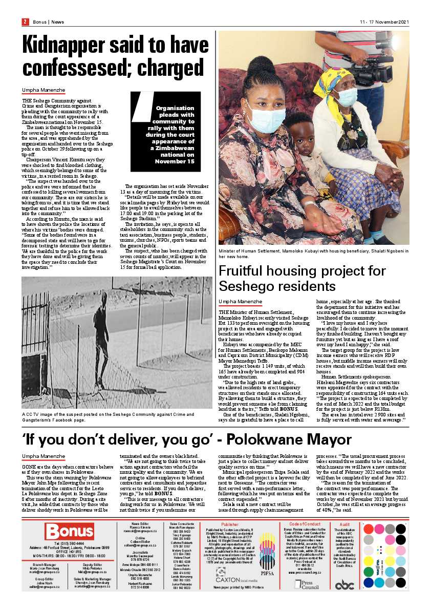 Bonus Review 11 November 2021 page 2