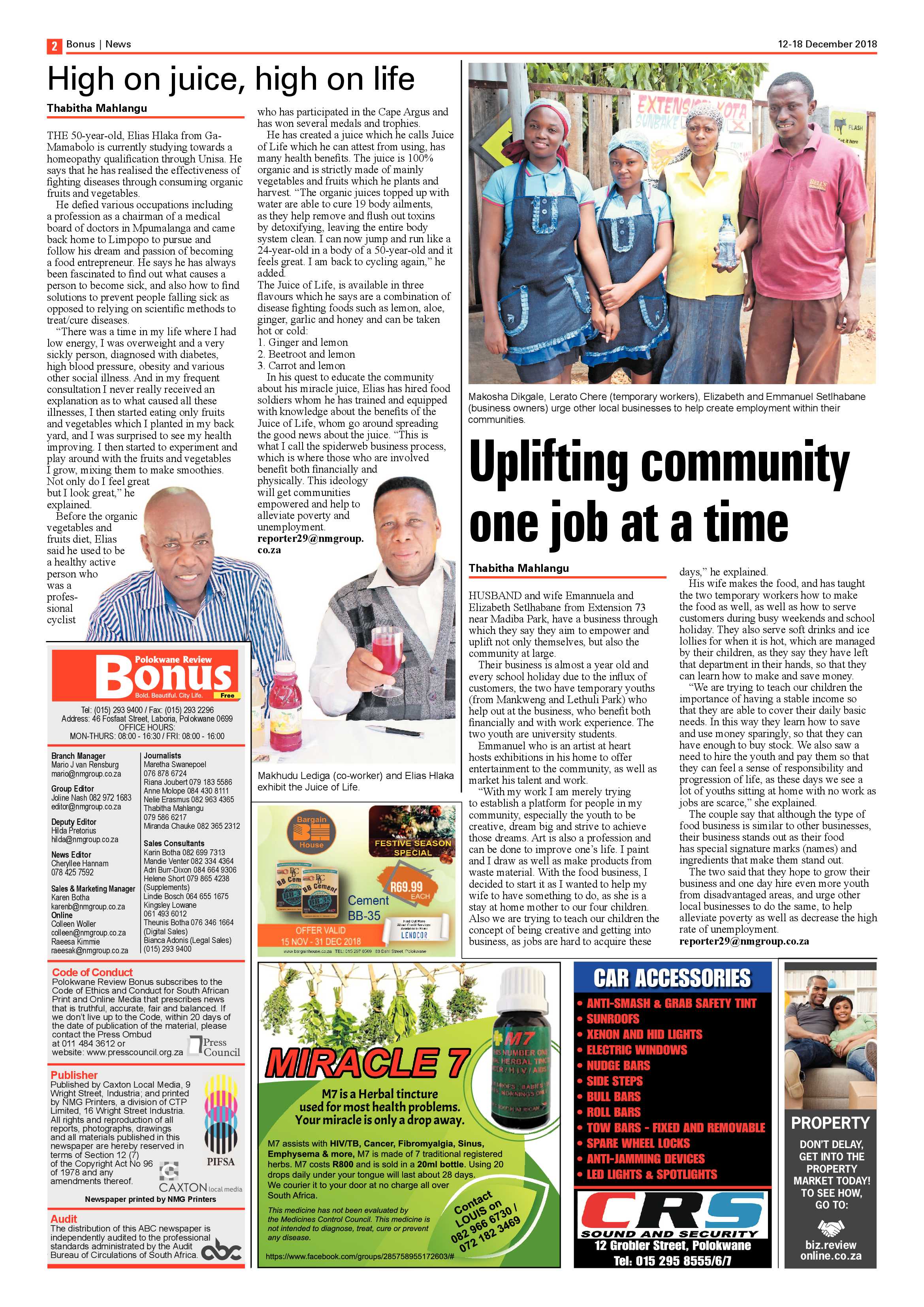 Bonus Review 12 December 2018 page 2