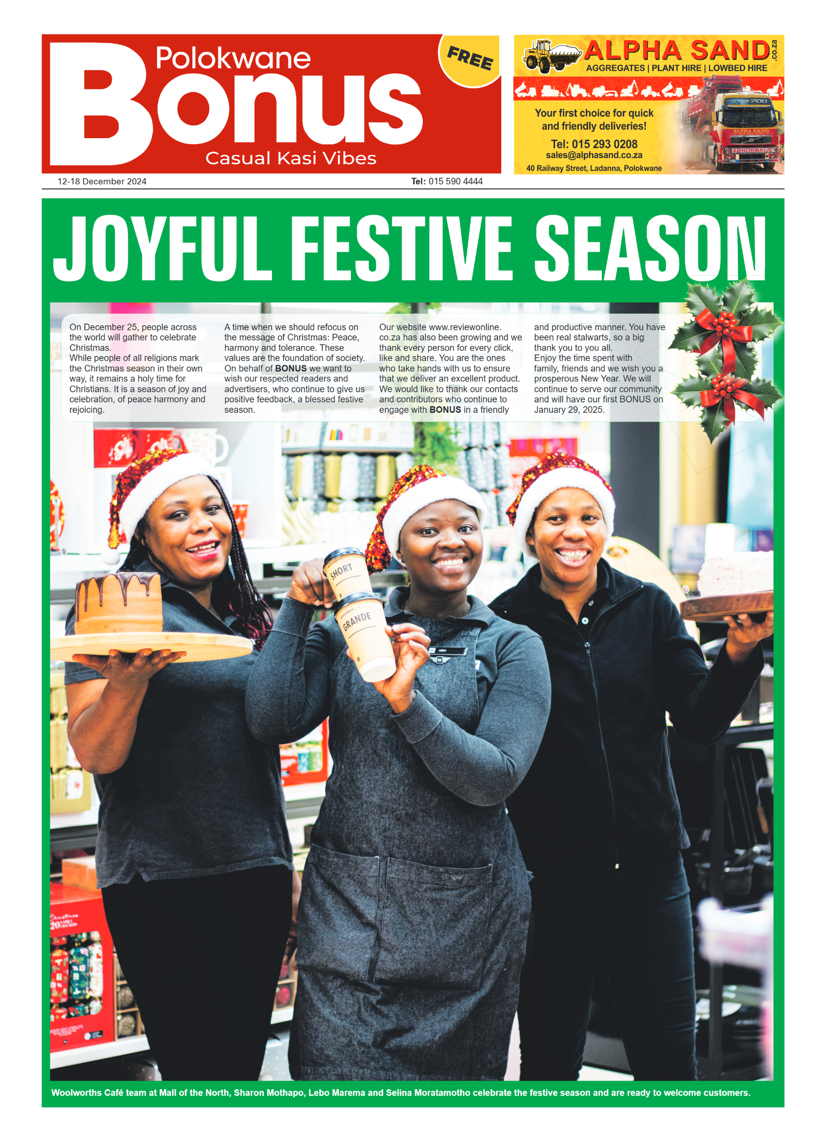 Bonus Review – 12 December 2024 page 1