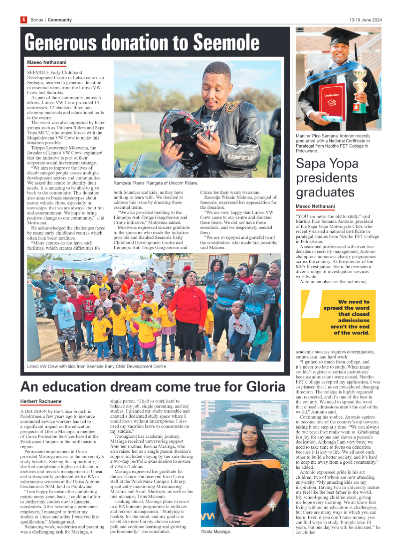 Bonus Review – 13 June 2024 page 4