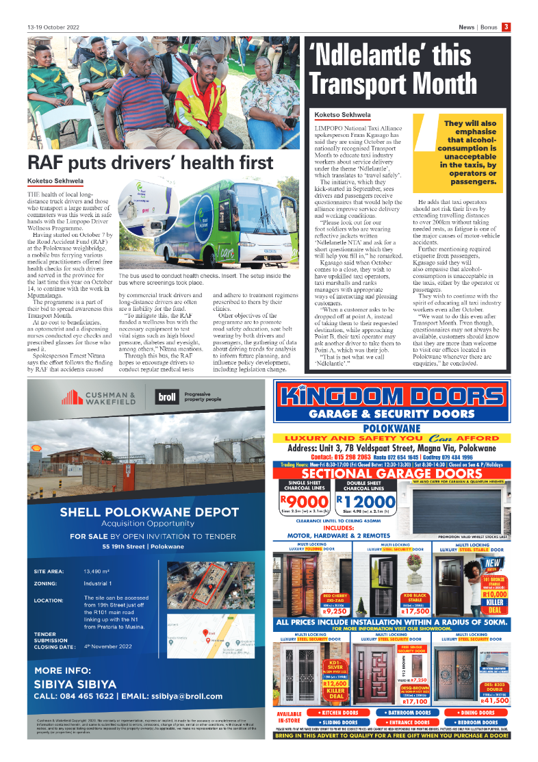 Bonus Review – 13 October 2022 page 3