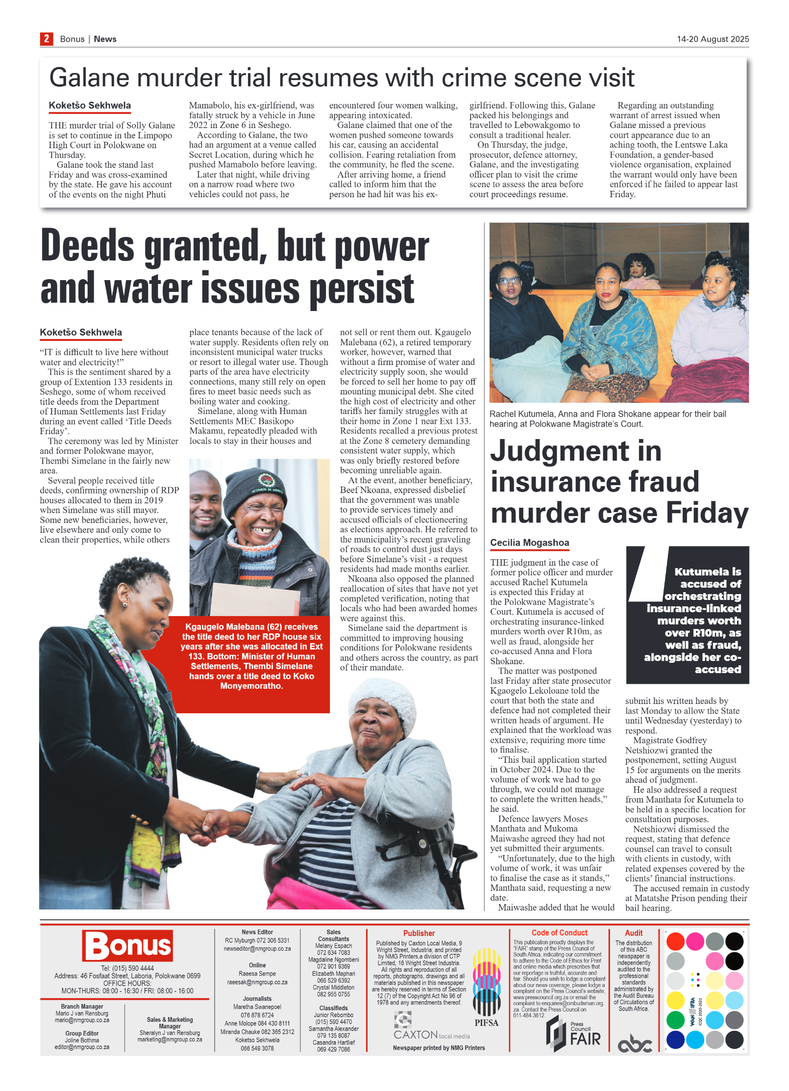 Bonus Review – 14 August 2025 page 2