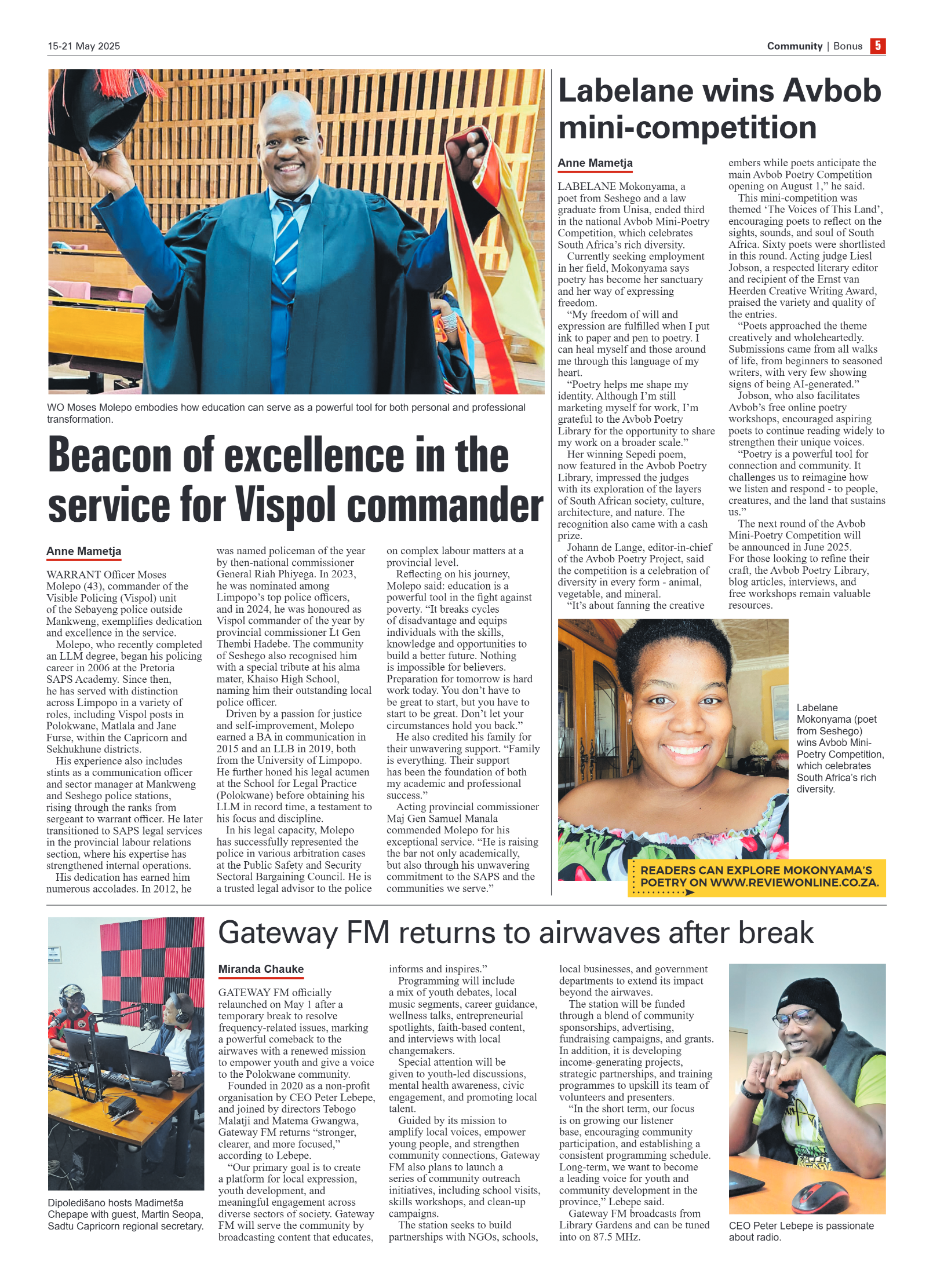 Bonus Review – 15 May 2025 page 5