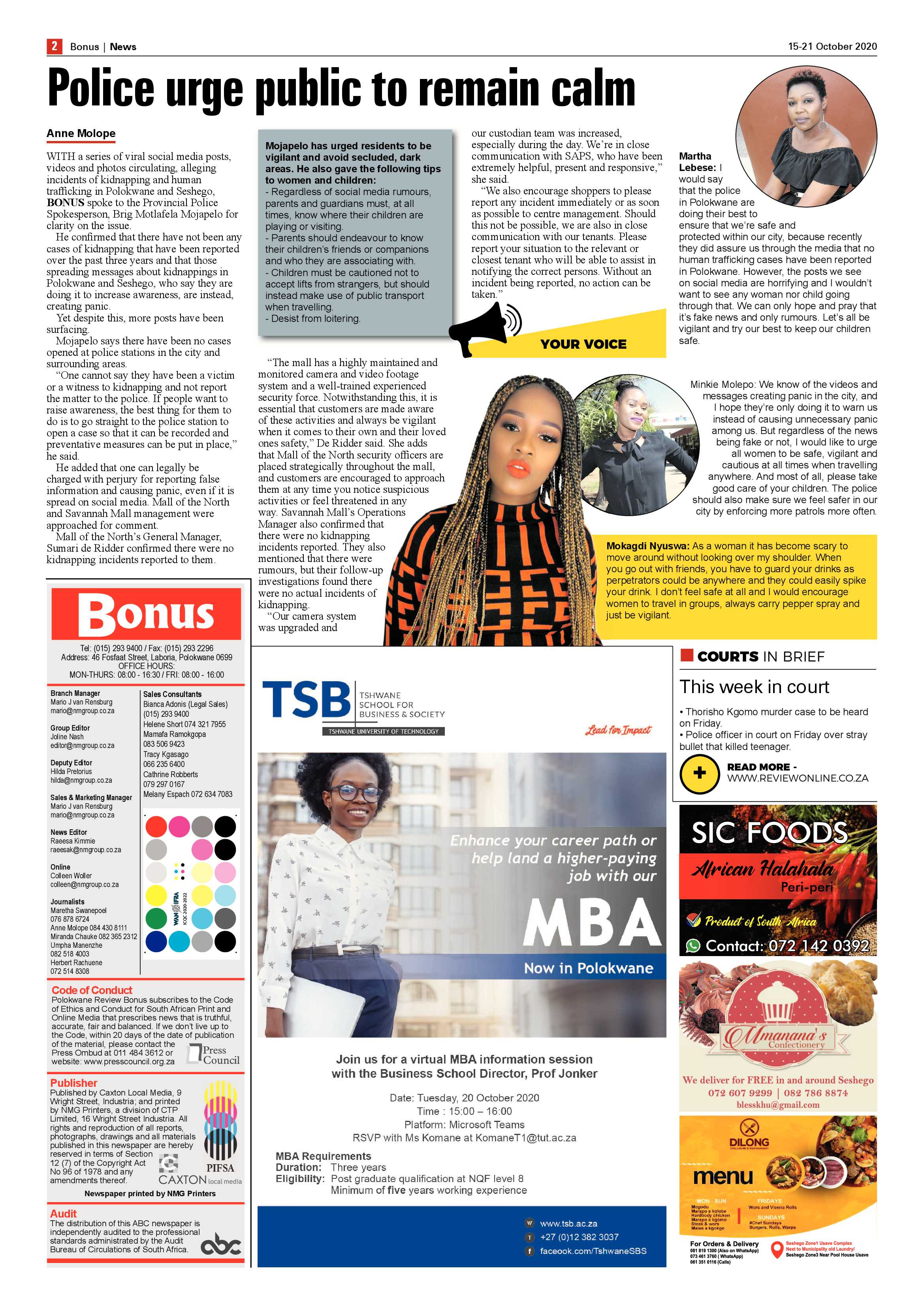 Bonus Review 15 October 2020 page 2