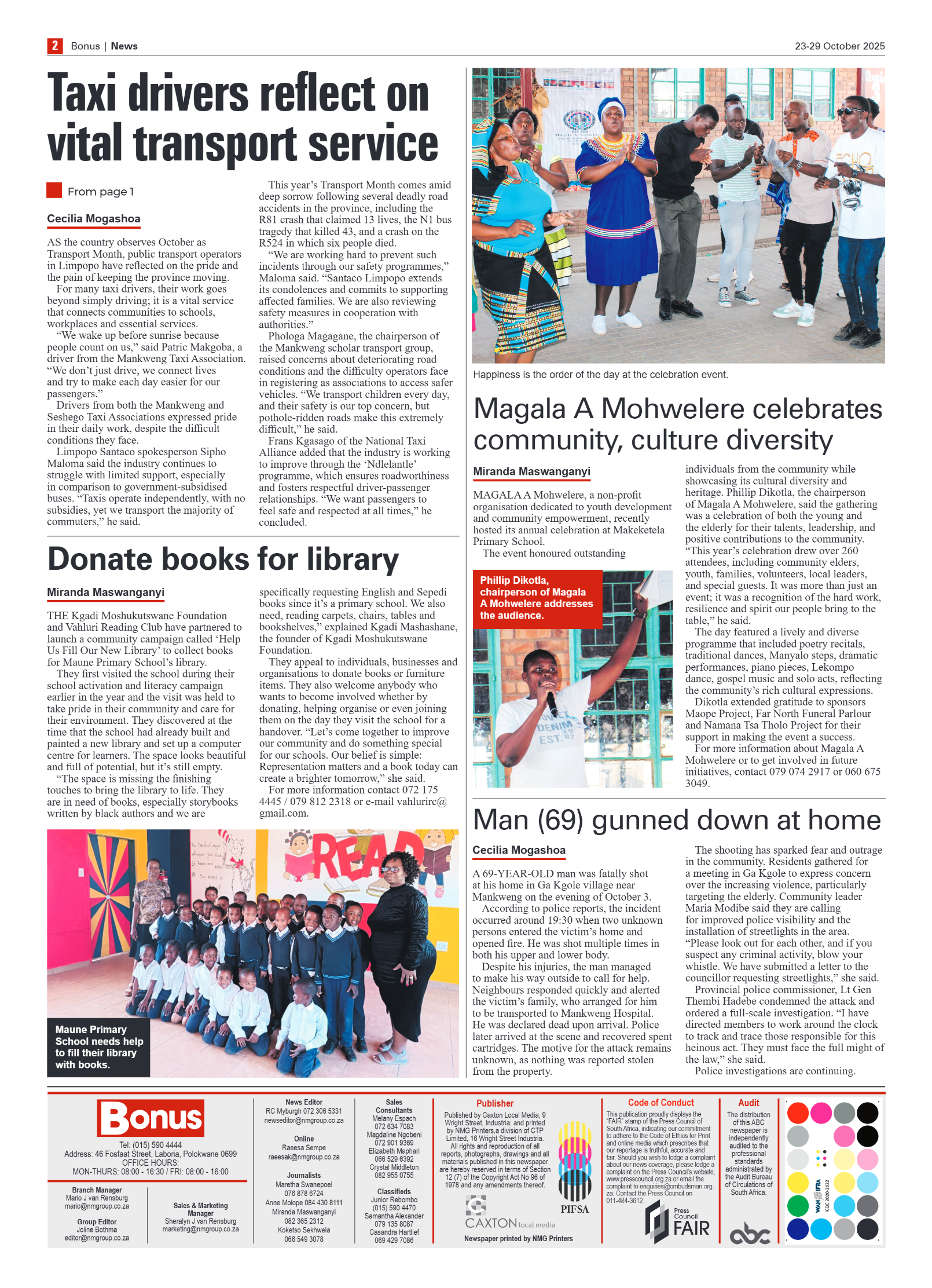 Bonus Review – 23 October 2025 page 2