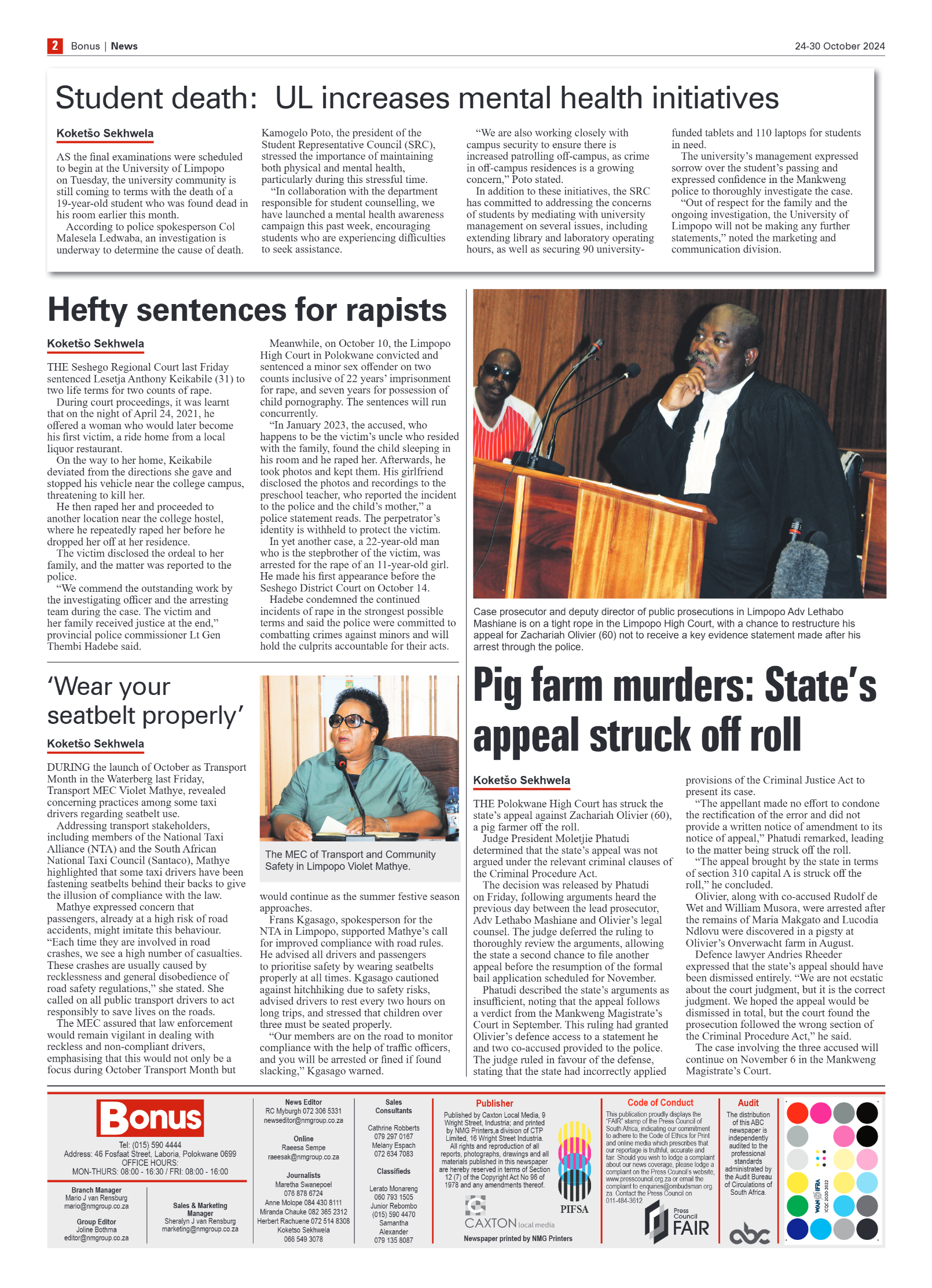 Bonus Review – 24 October 2024 page 2