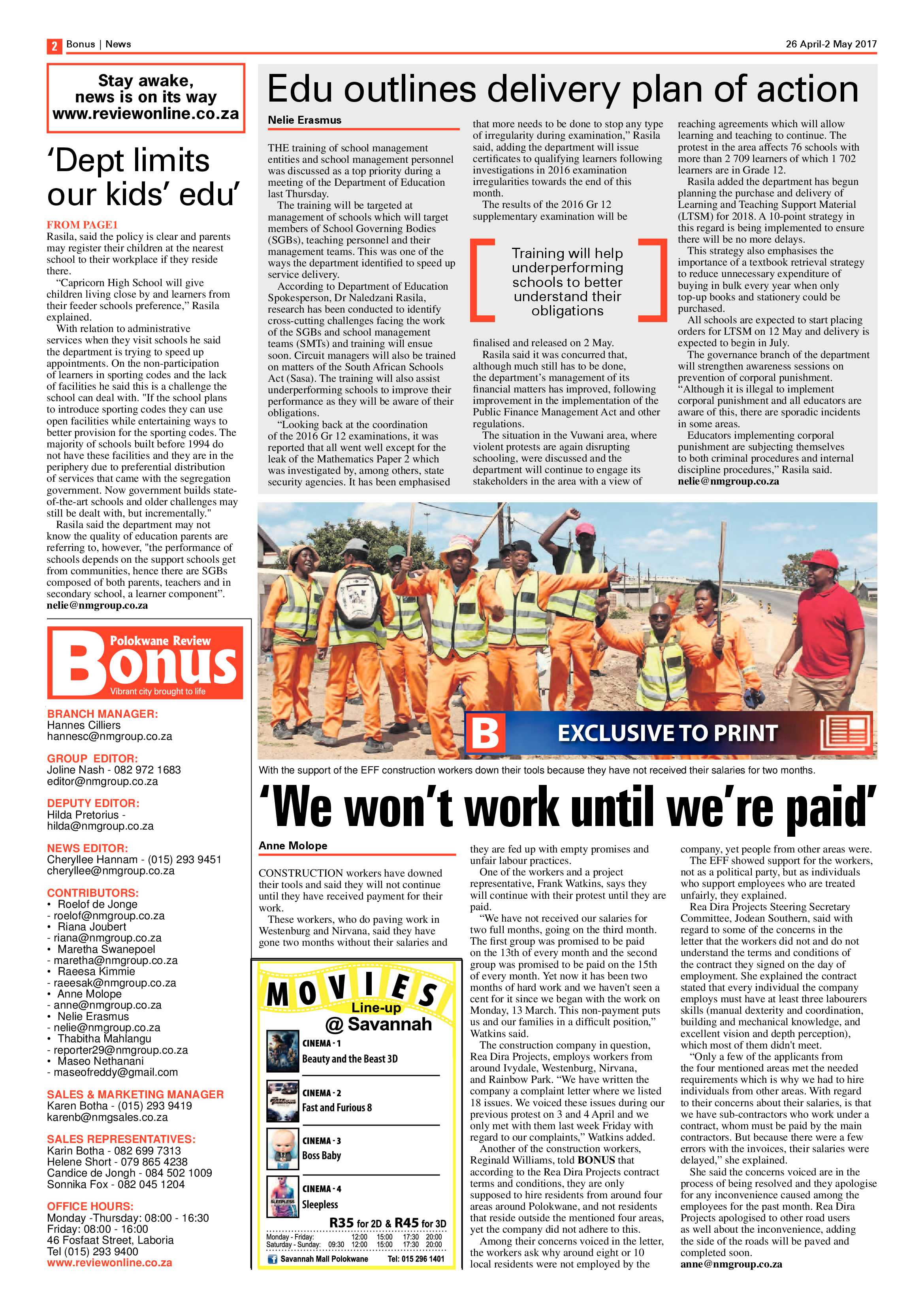 Bonus Review 26 April 2017 page 2