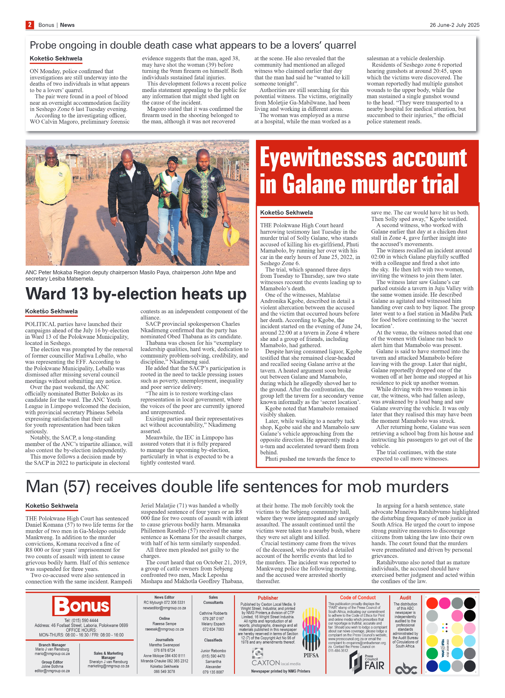 Bonus Review – 26 June 2025 page 2