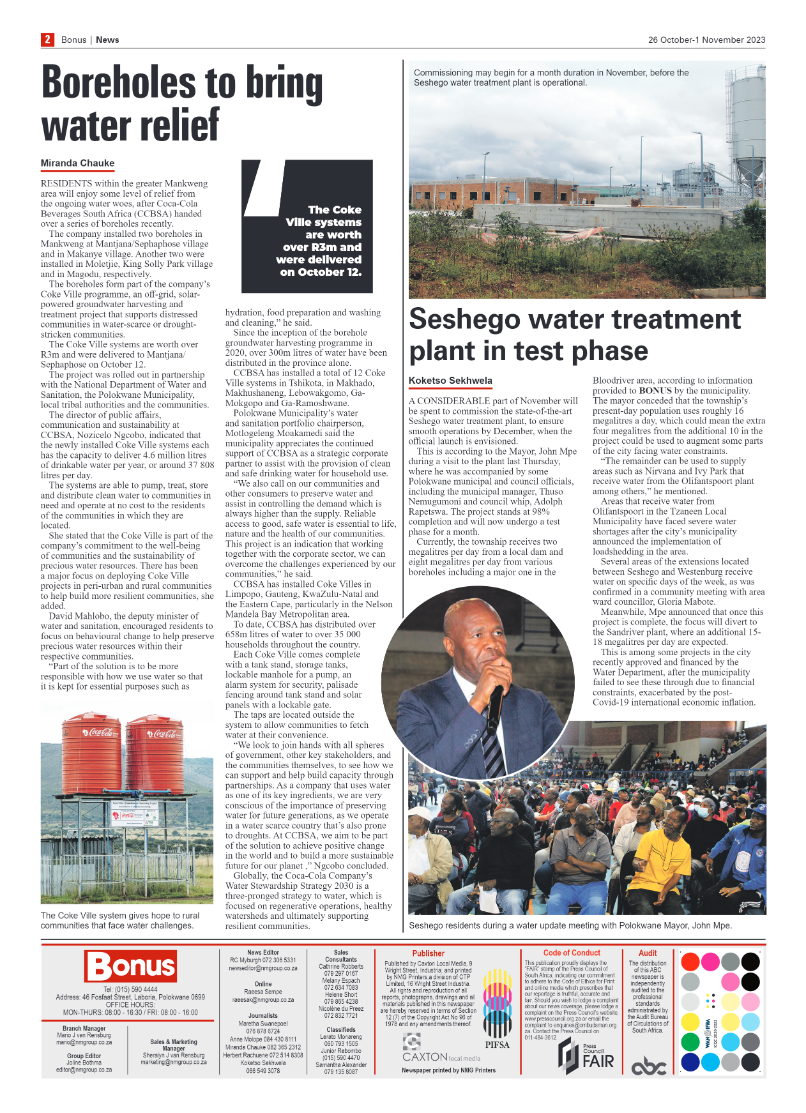 Bonus Review – 26 October 2023 page 2