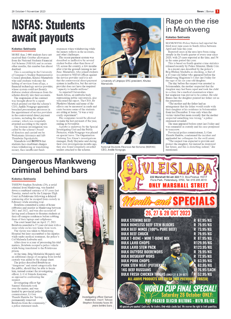 Bonus Review – 26 October 2023 page 3