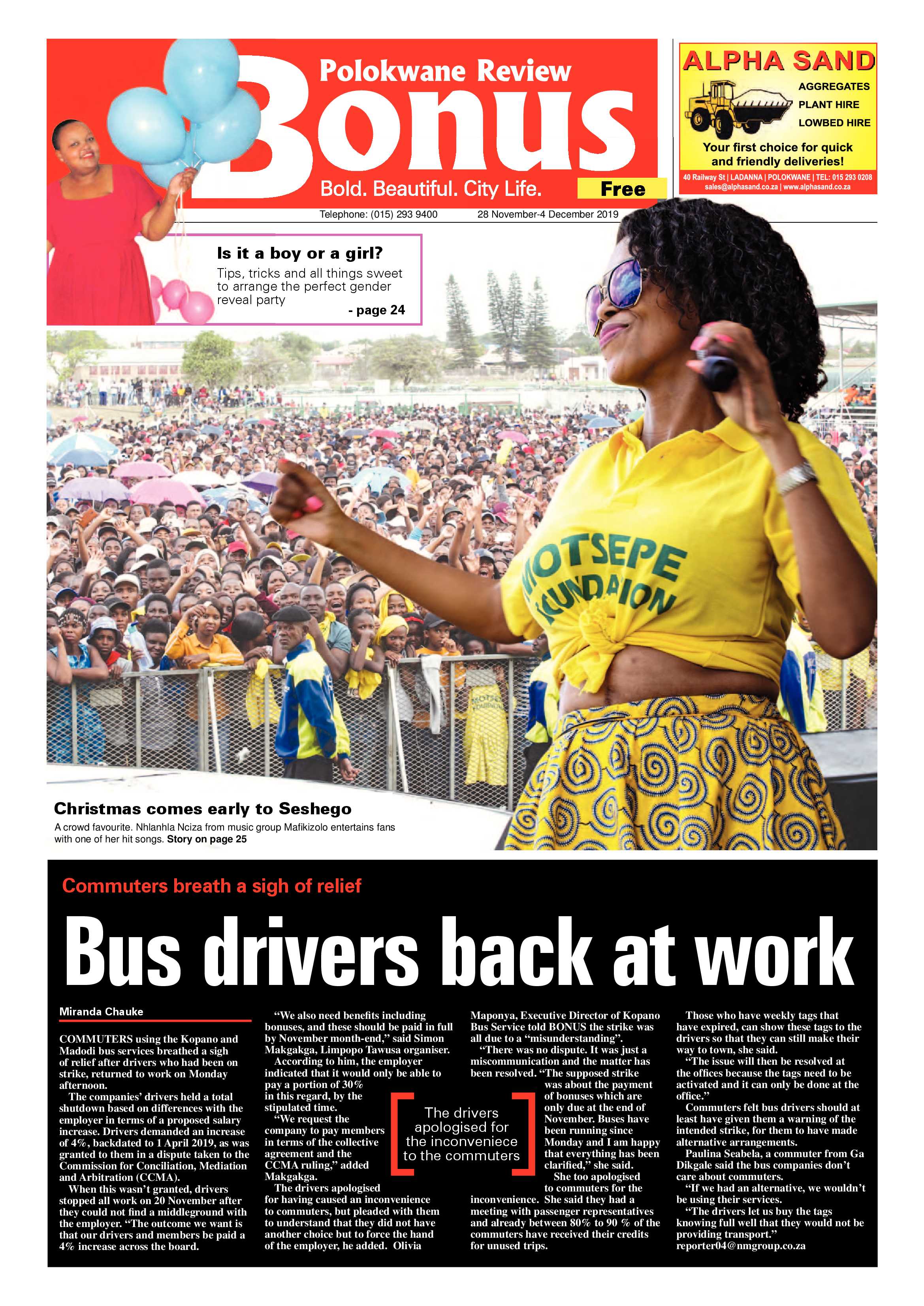 Bonus Review 28 November 2019 page 1