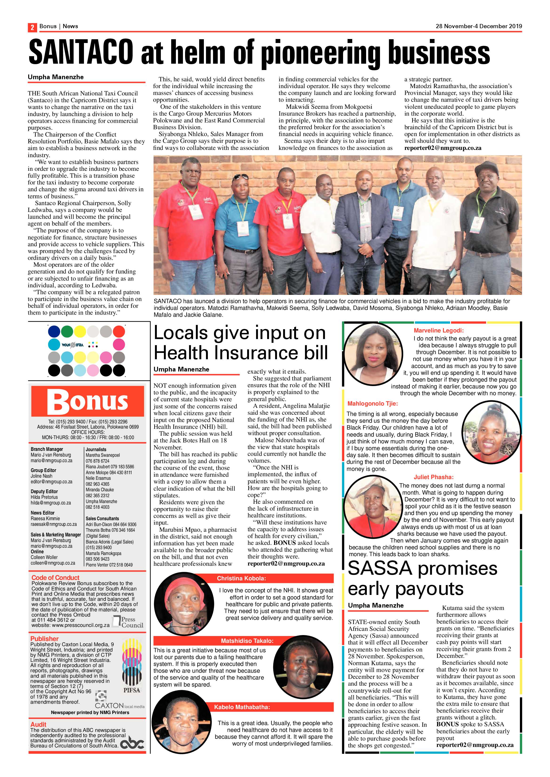 Bonus Review 28 November 2019 page 2