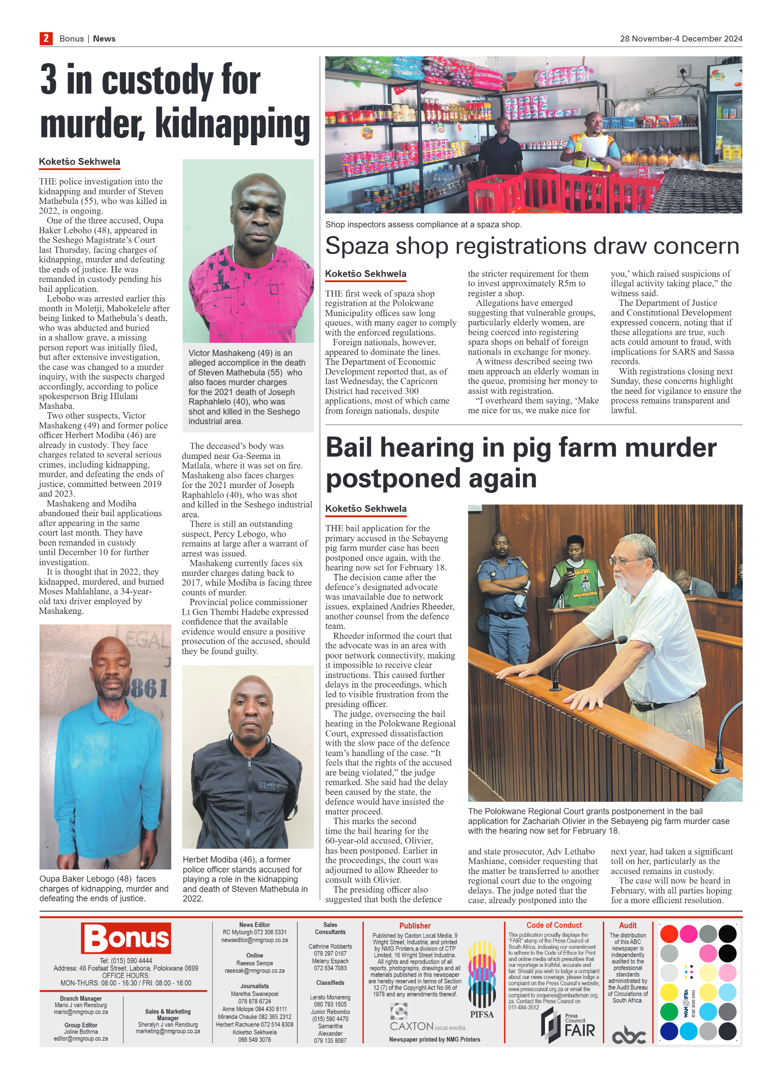 Bonus Review – 28 November 2024 page 2