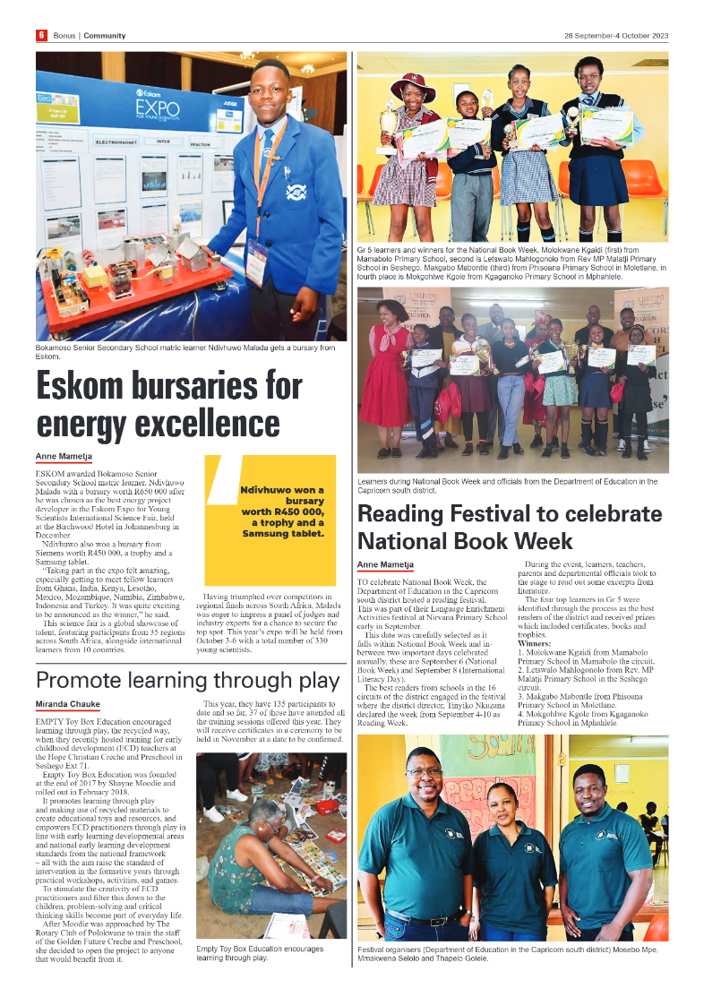 Bonus Review – 28 September 2023 page 6