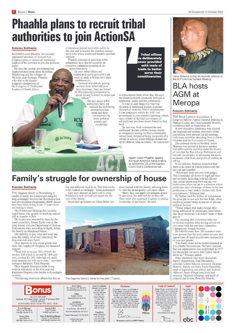 Bonus Review – 29 September 2022 page 2