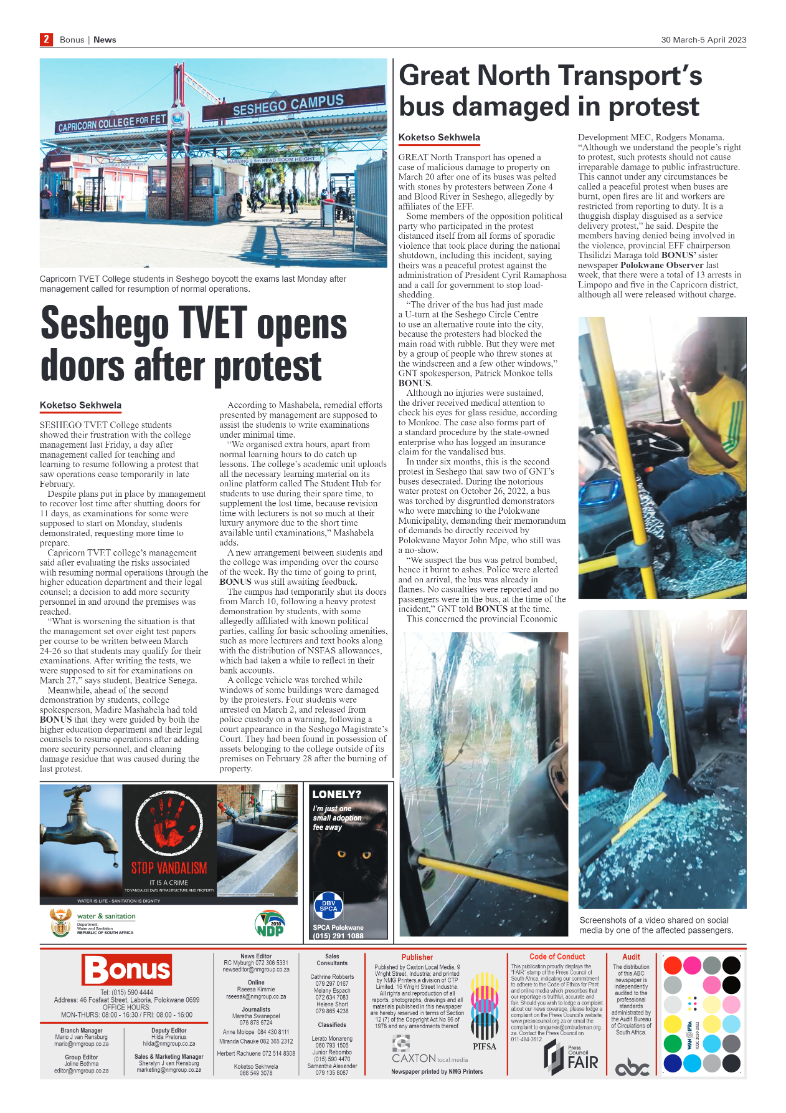 Bonus Review – 30 March 2023 page 2