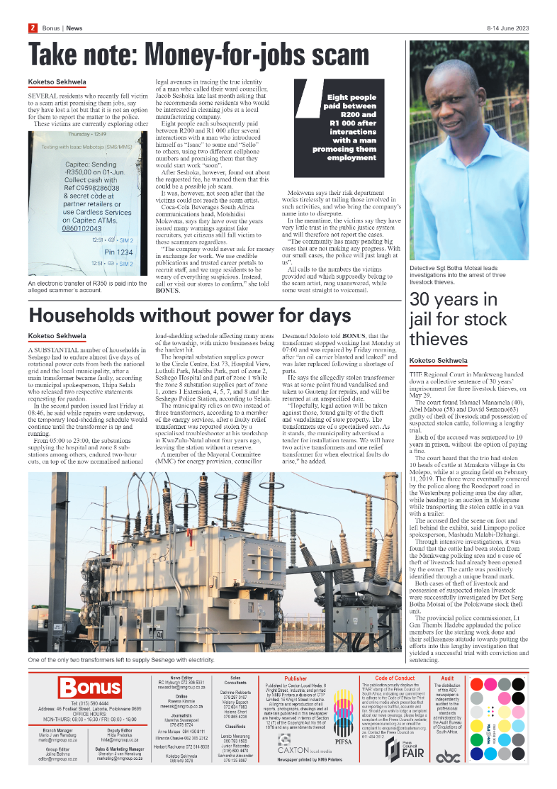 Bonus Review – 8 June 2023 page 2