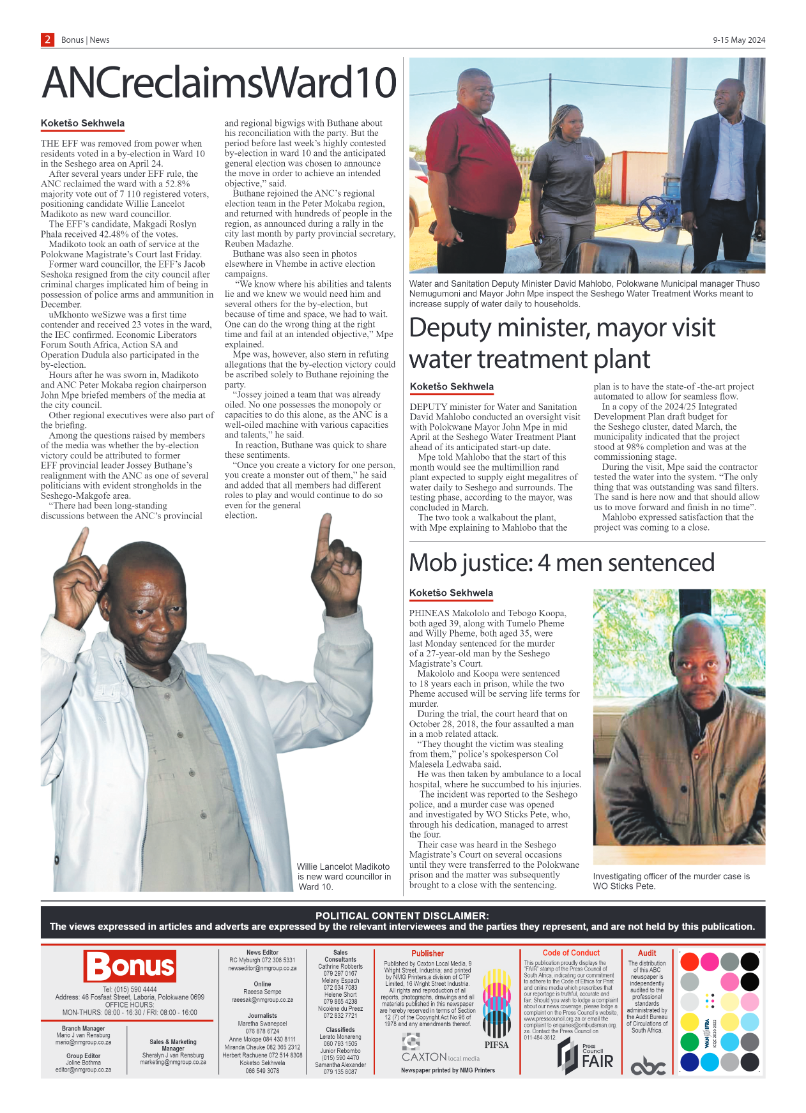 Bonus Review – 9 May 2024 page 2