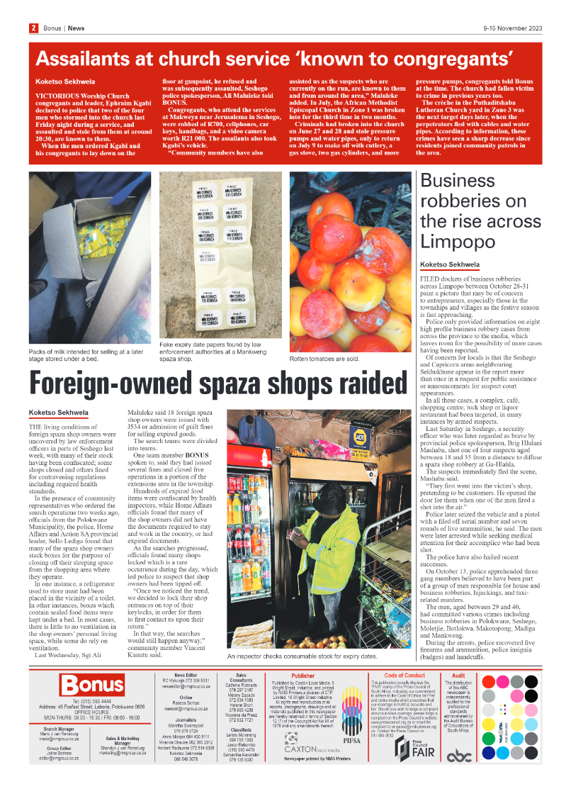 Bonus Review – 9 November 2023 page 2