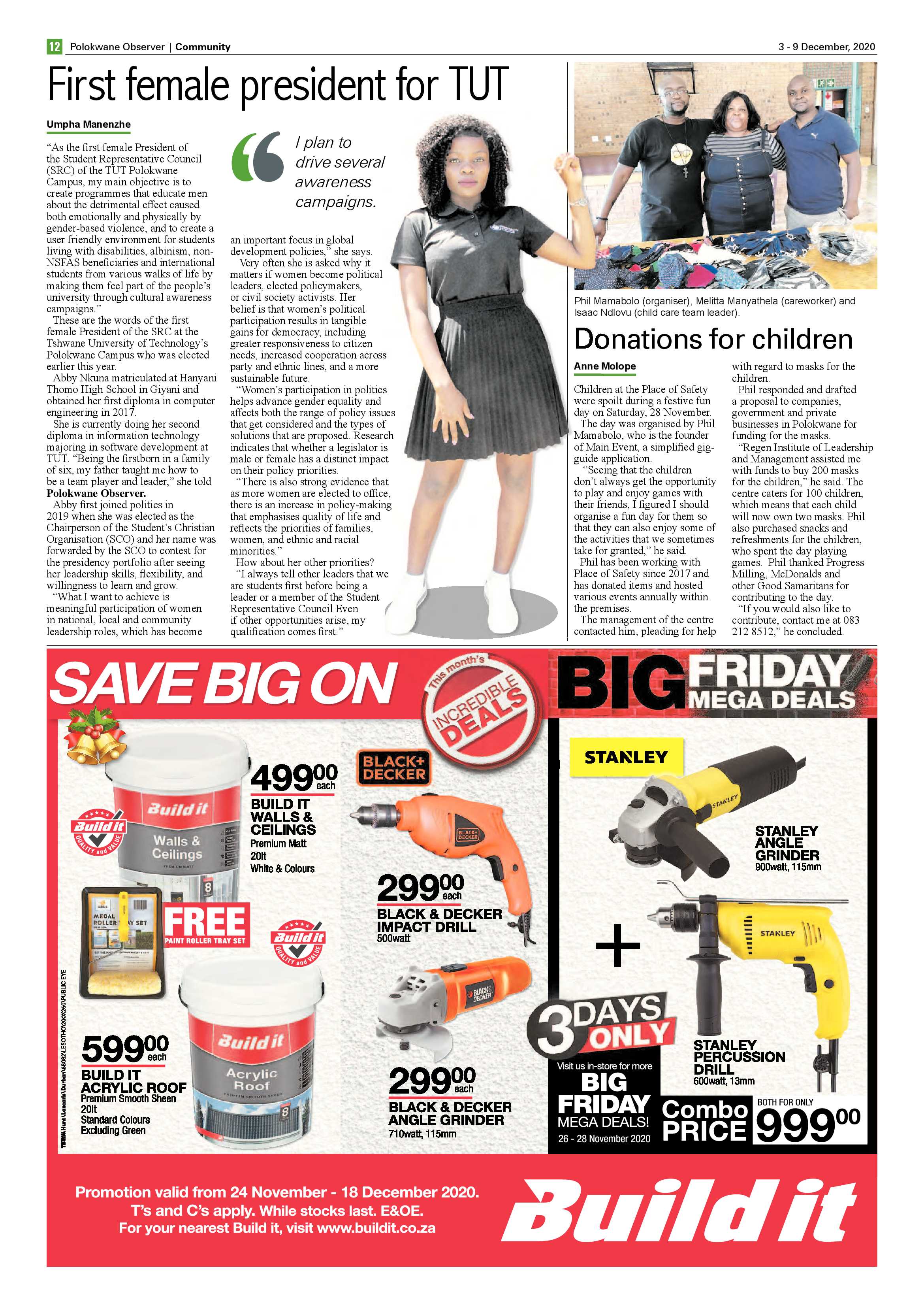 Polokwane Observer 3 December 2020 page 12
