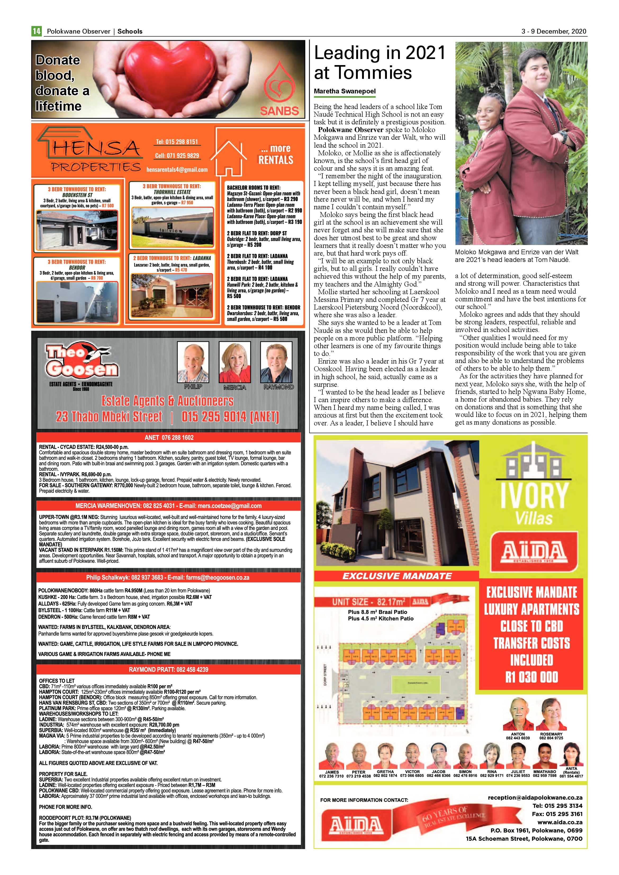 Polokwane Observer 3 December 2020 page 14