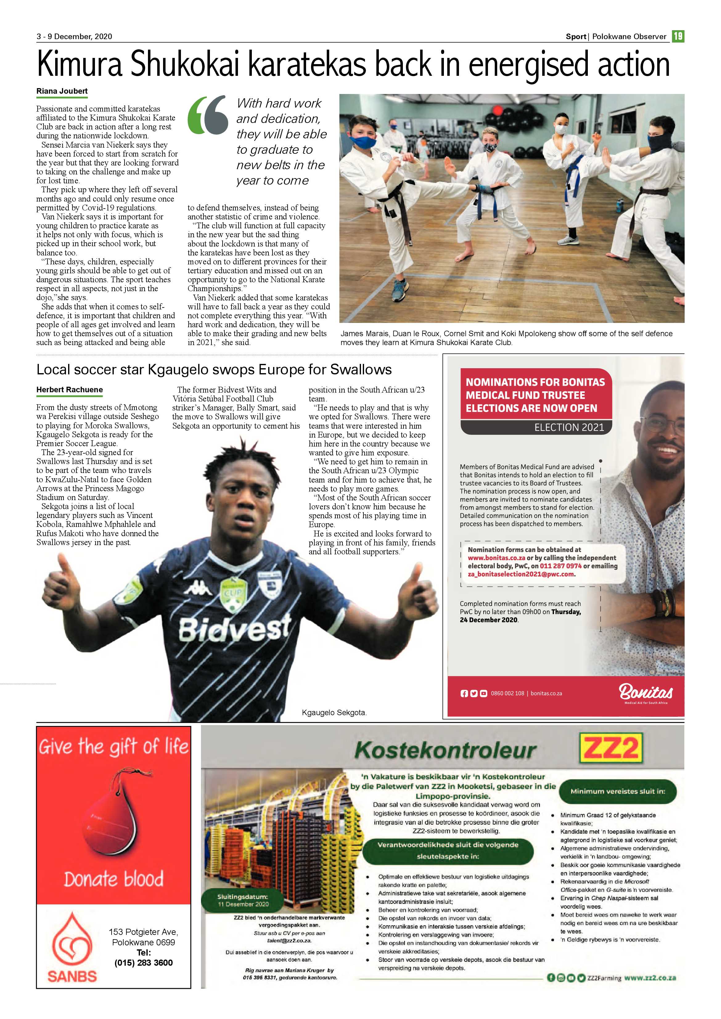 Polokwane Observer 3 December 2020 page 19