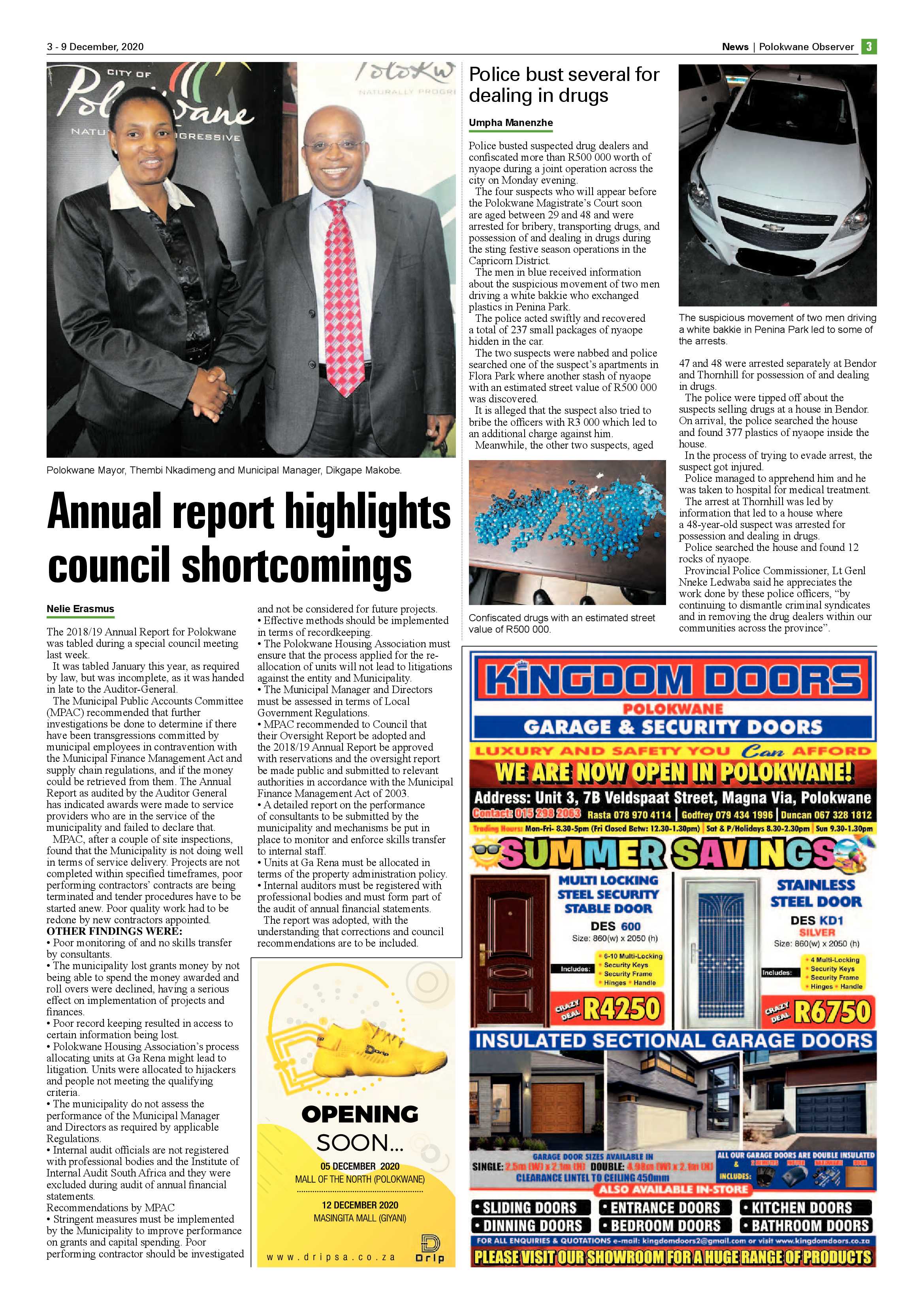 Polokwane Observer 3 December 2020 page 3