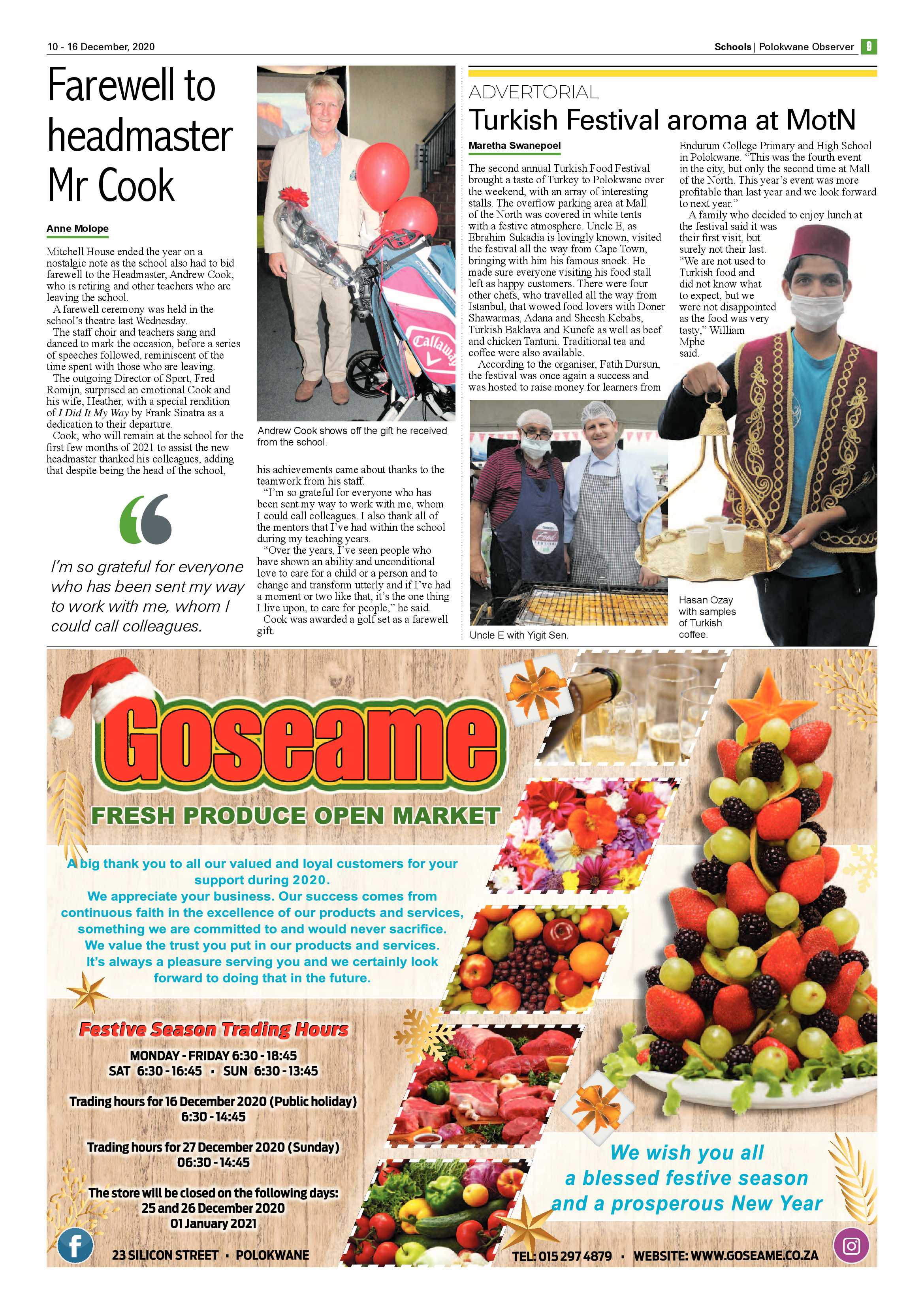 Polokwane Observer 10 December 2020 page 9