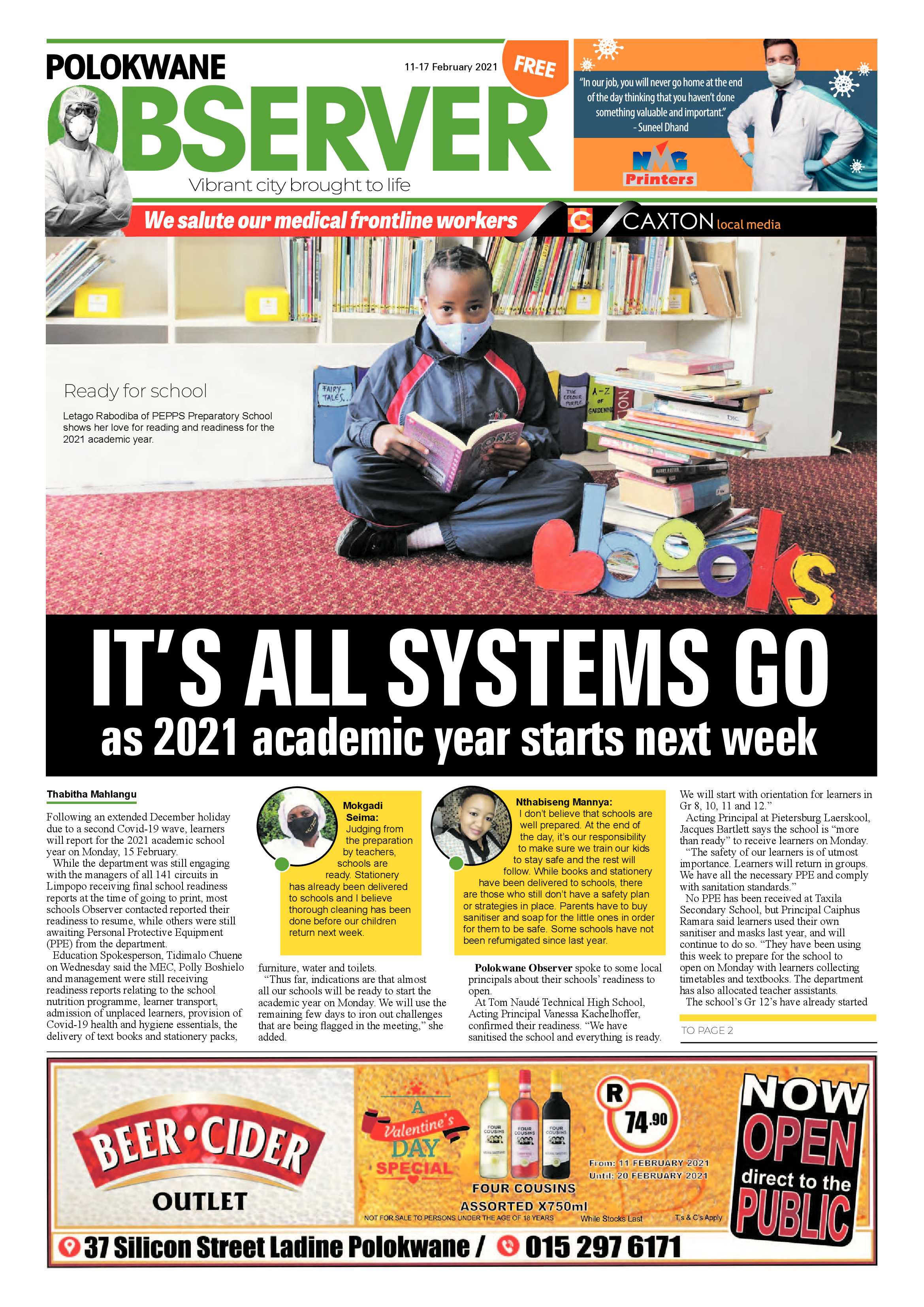 Polokwane Observer 11 February 2021 page 1