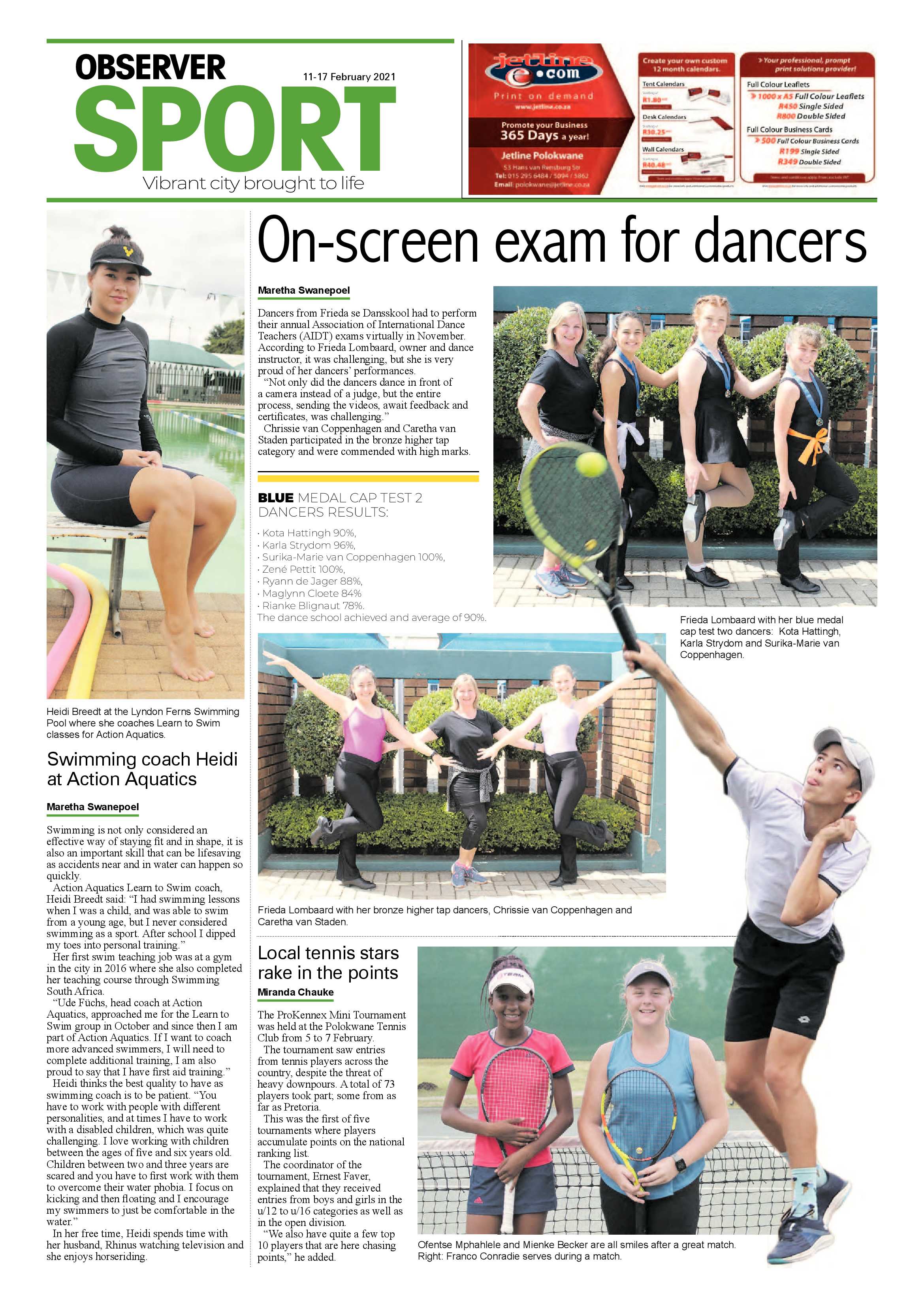 Polokwane Observer 11 February 2021 page 20