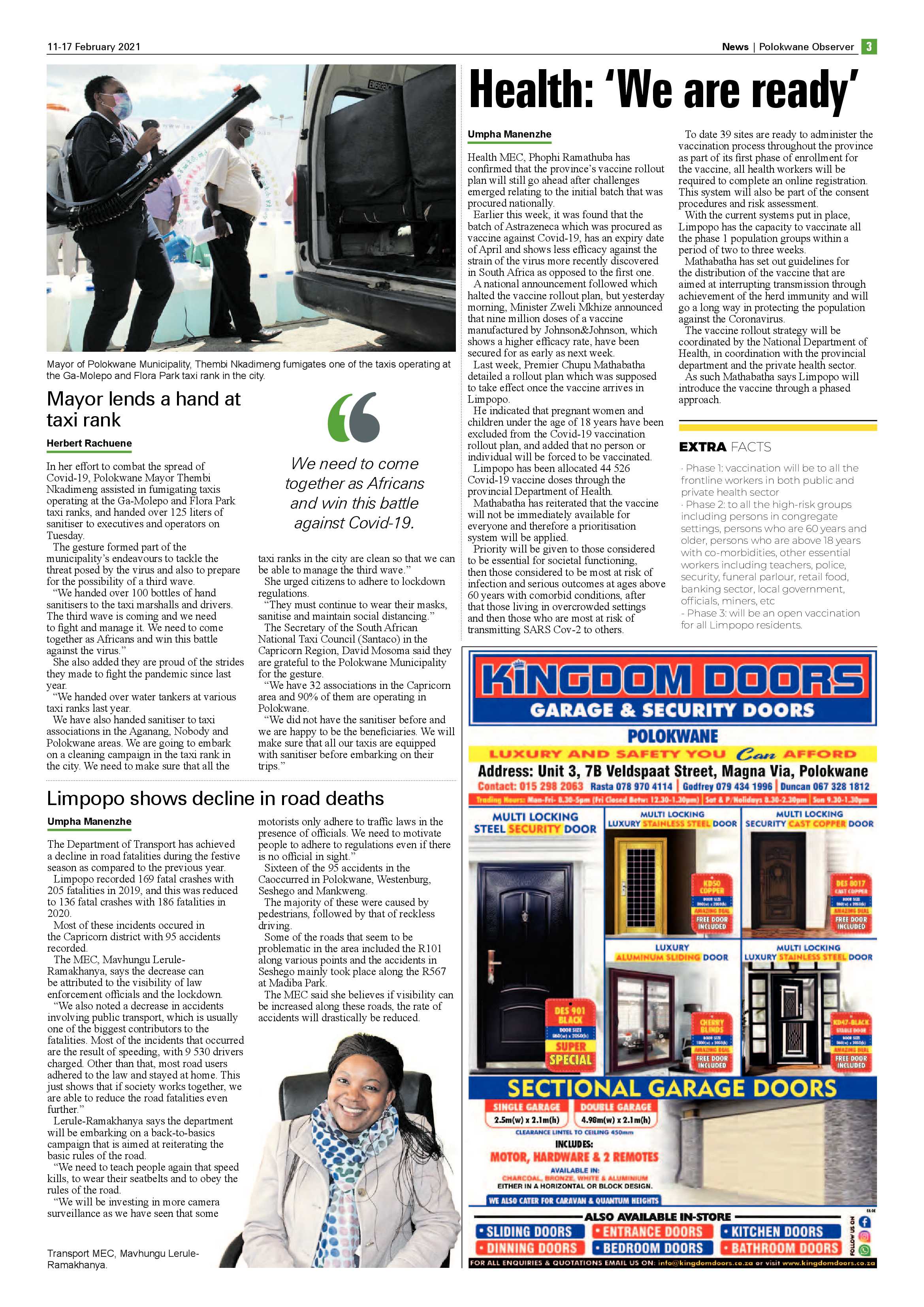 Polokwane Observer 11 February 2021 page 3