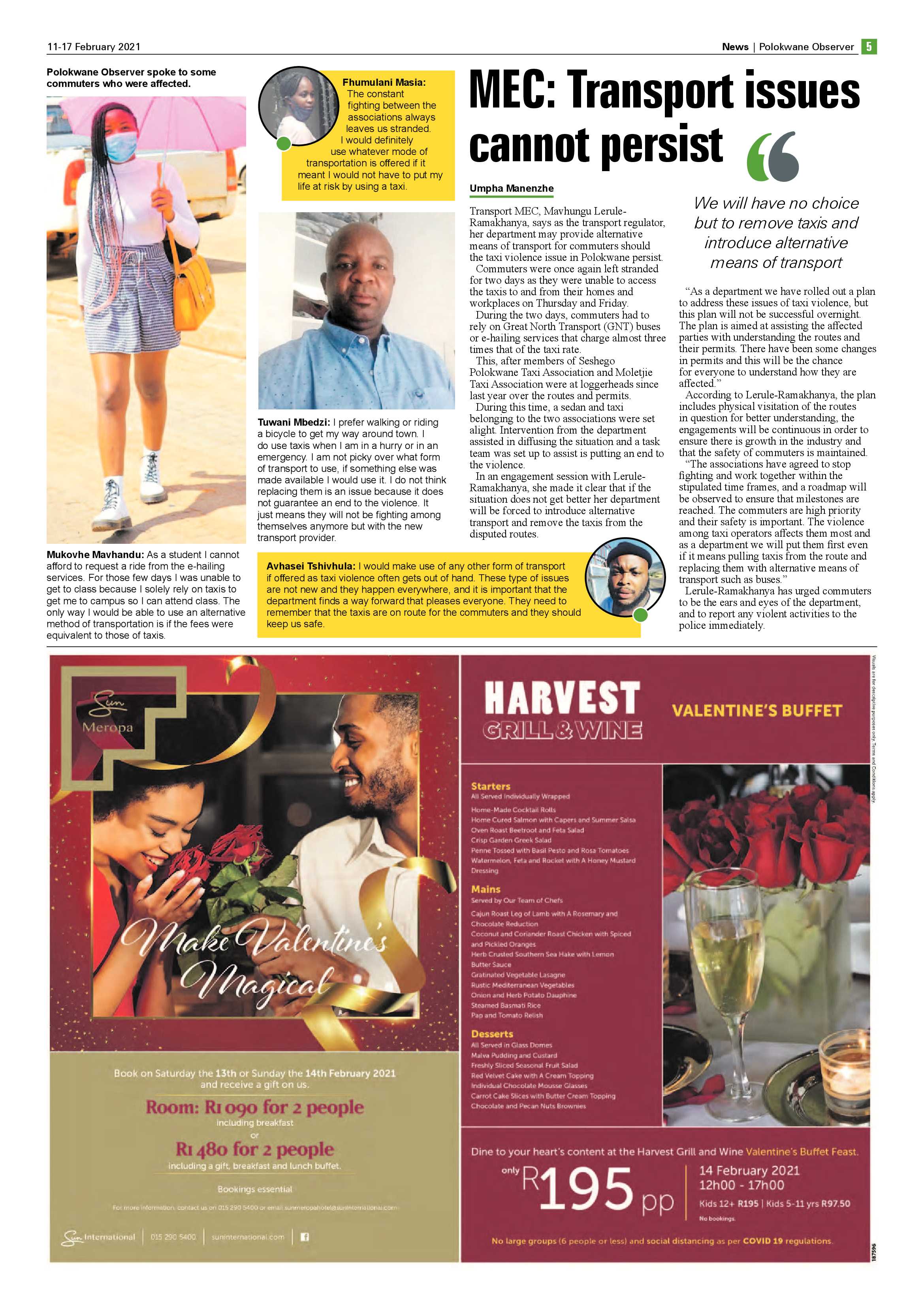 Polokwane Observer 11 February 2021 page 5