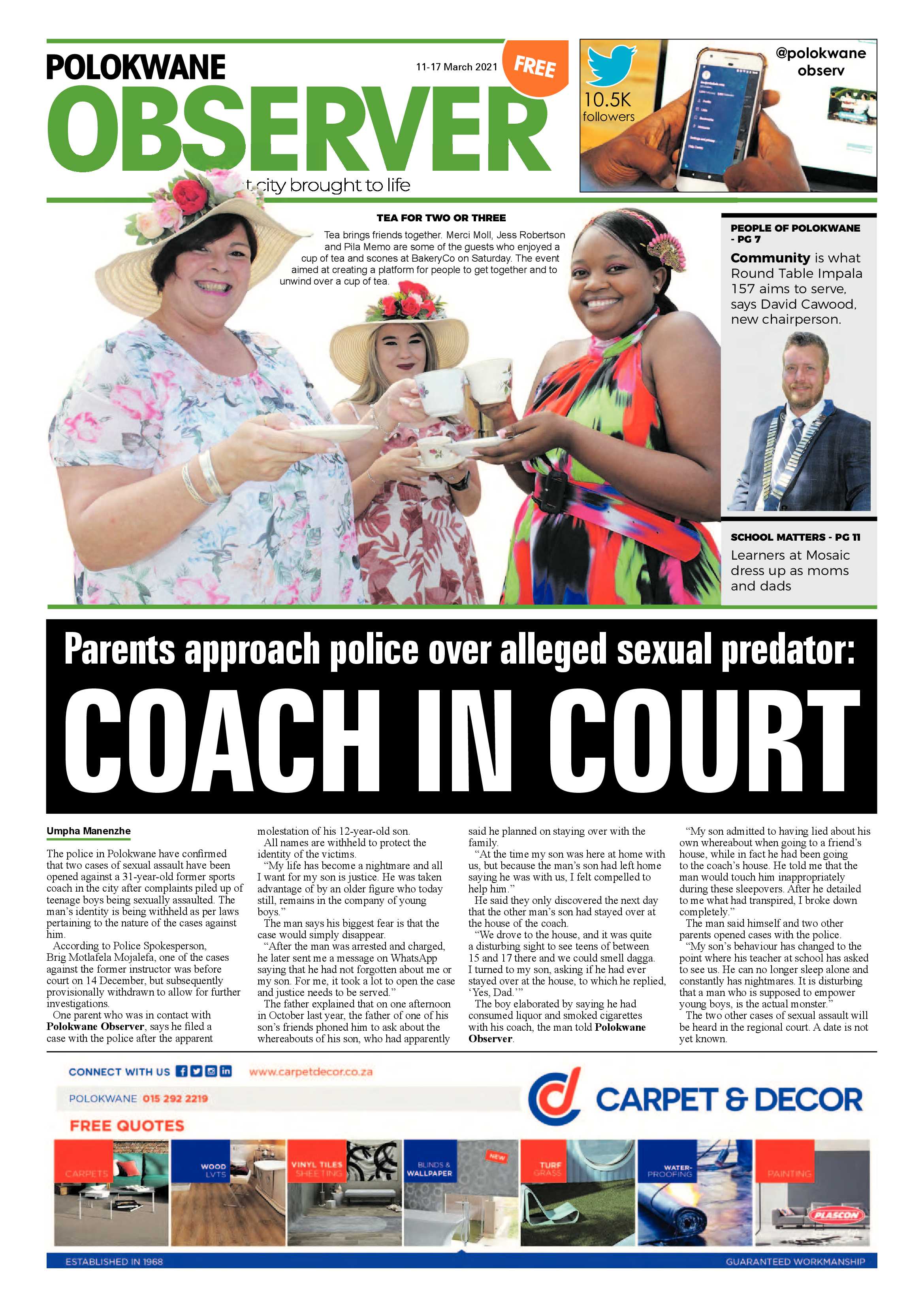 Polokwane Observer 11 March 2021 page 1