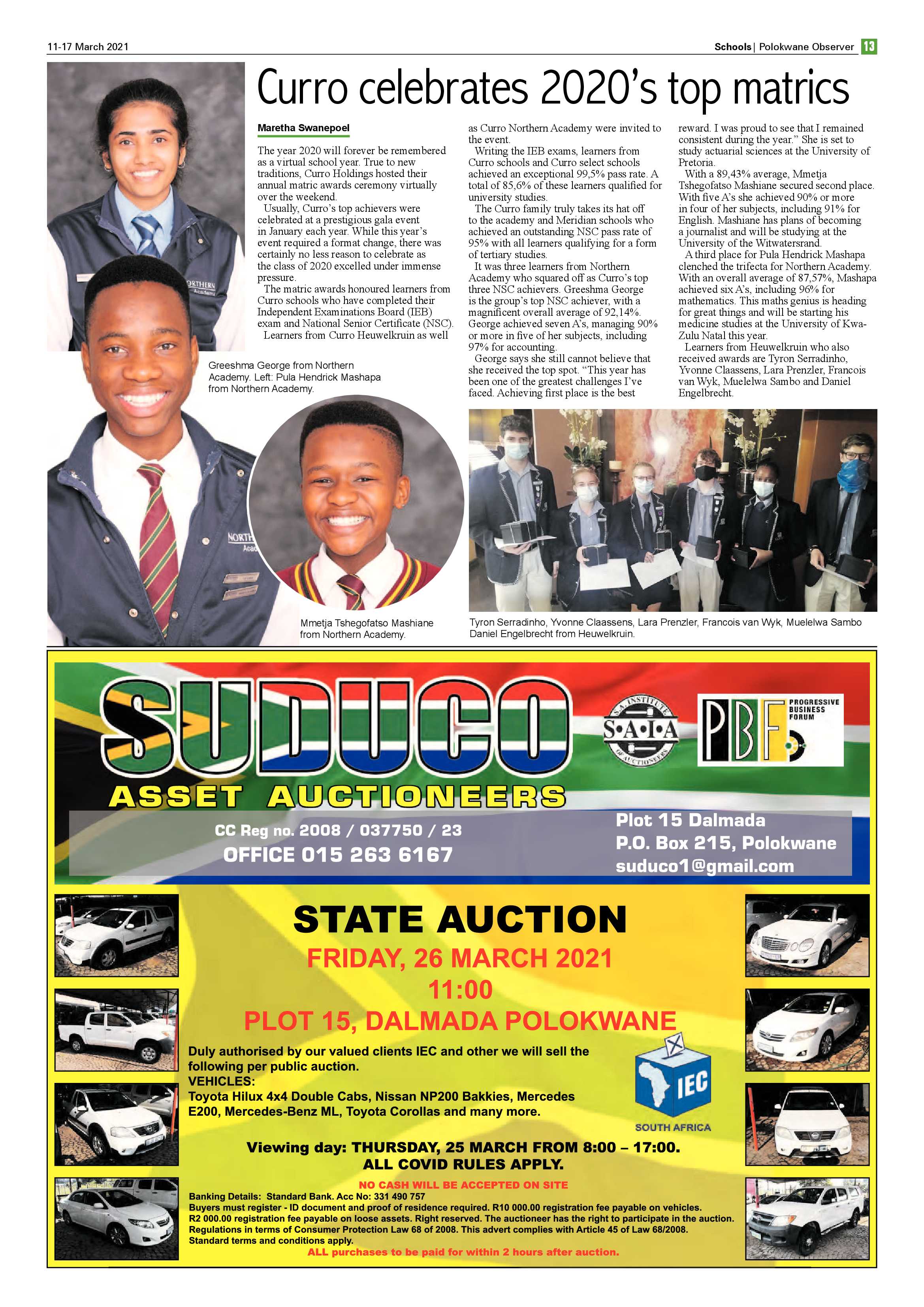Polokwane Observer 11 March 2021 page 13