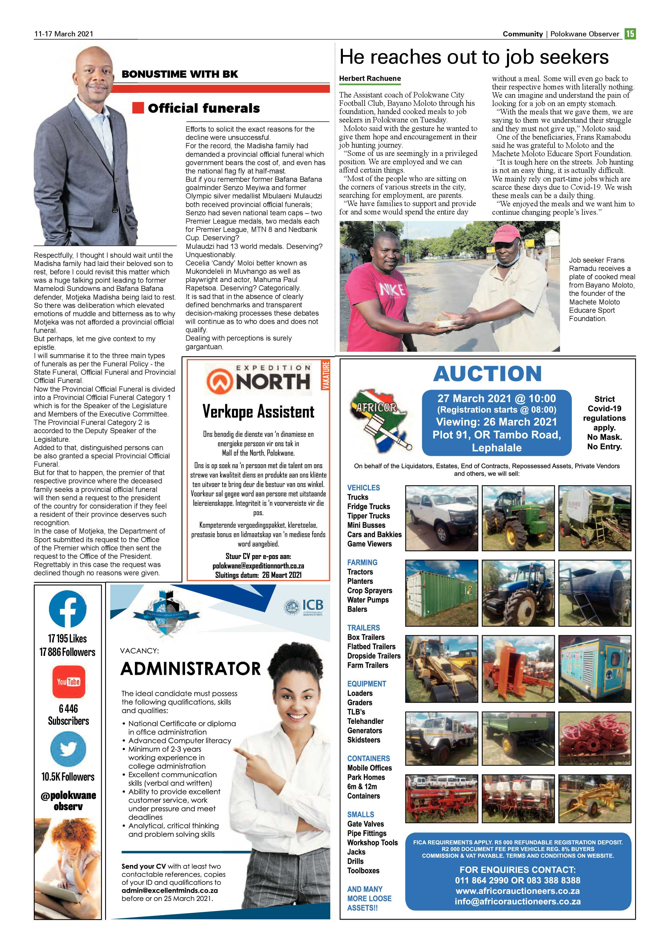 Polokwane Observer 11 March 2021 page 15