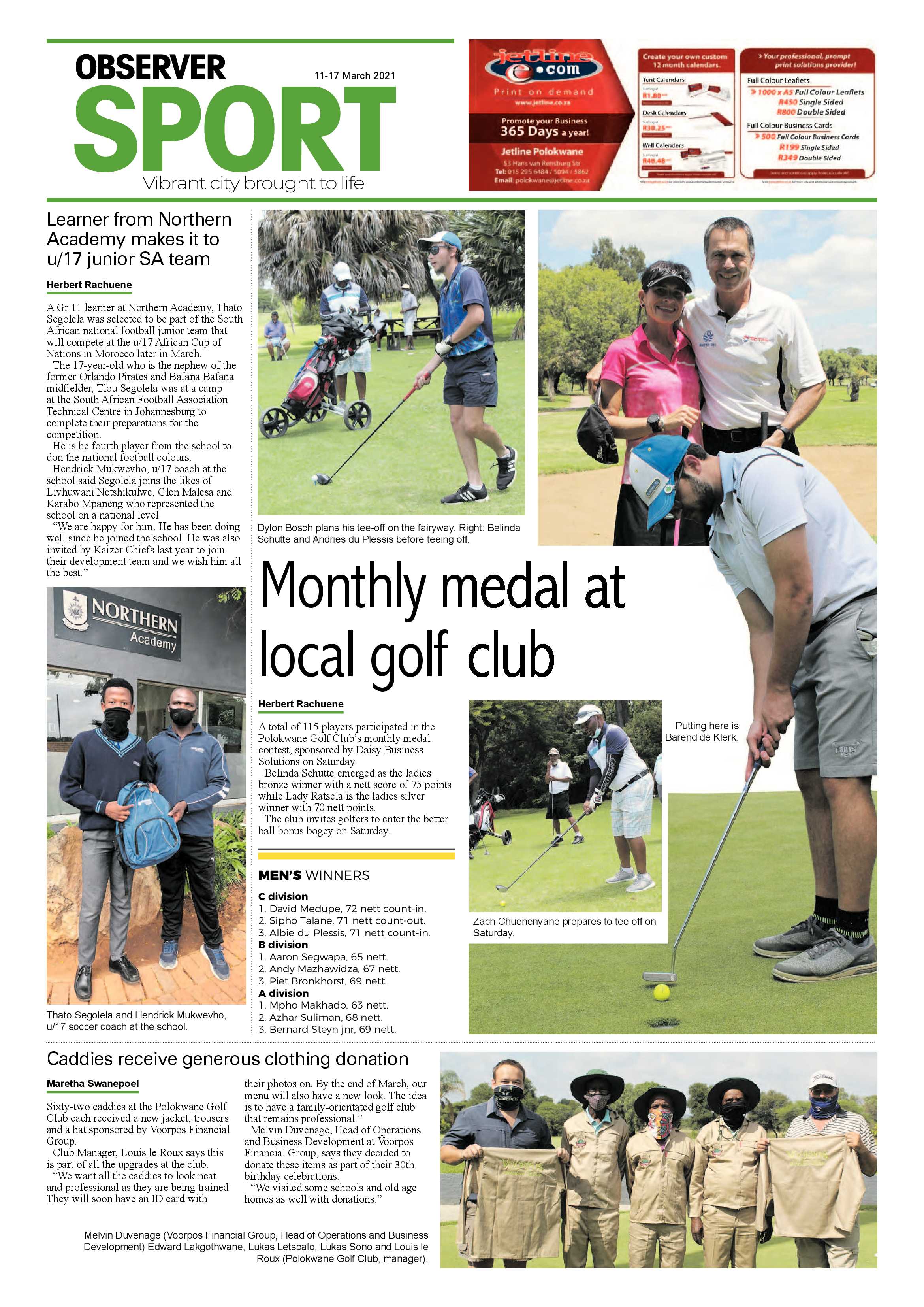 Polokwane Observer 11 March 2021 page 16