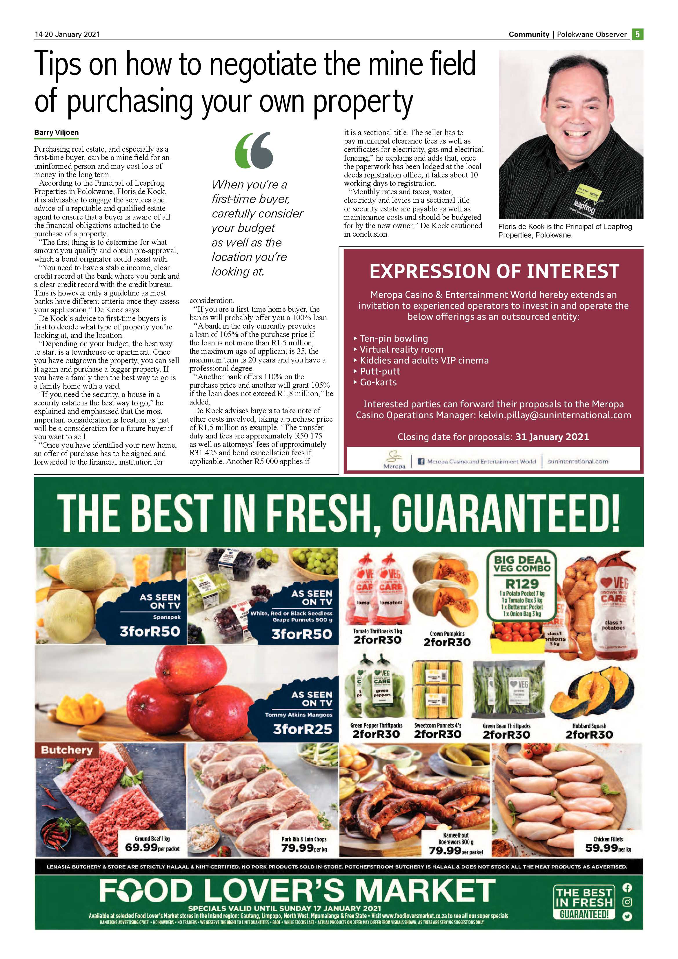 Polokwane Observer 14 January 2021 page 5