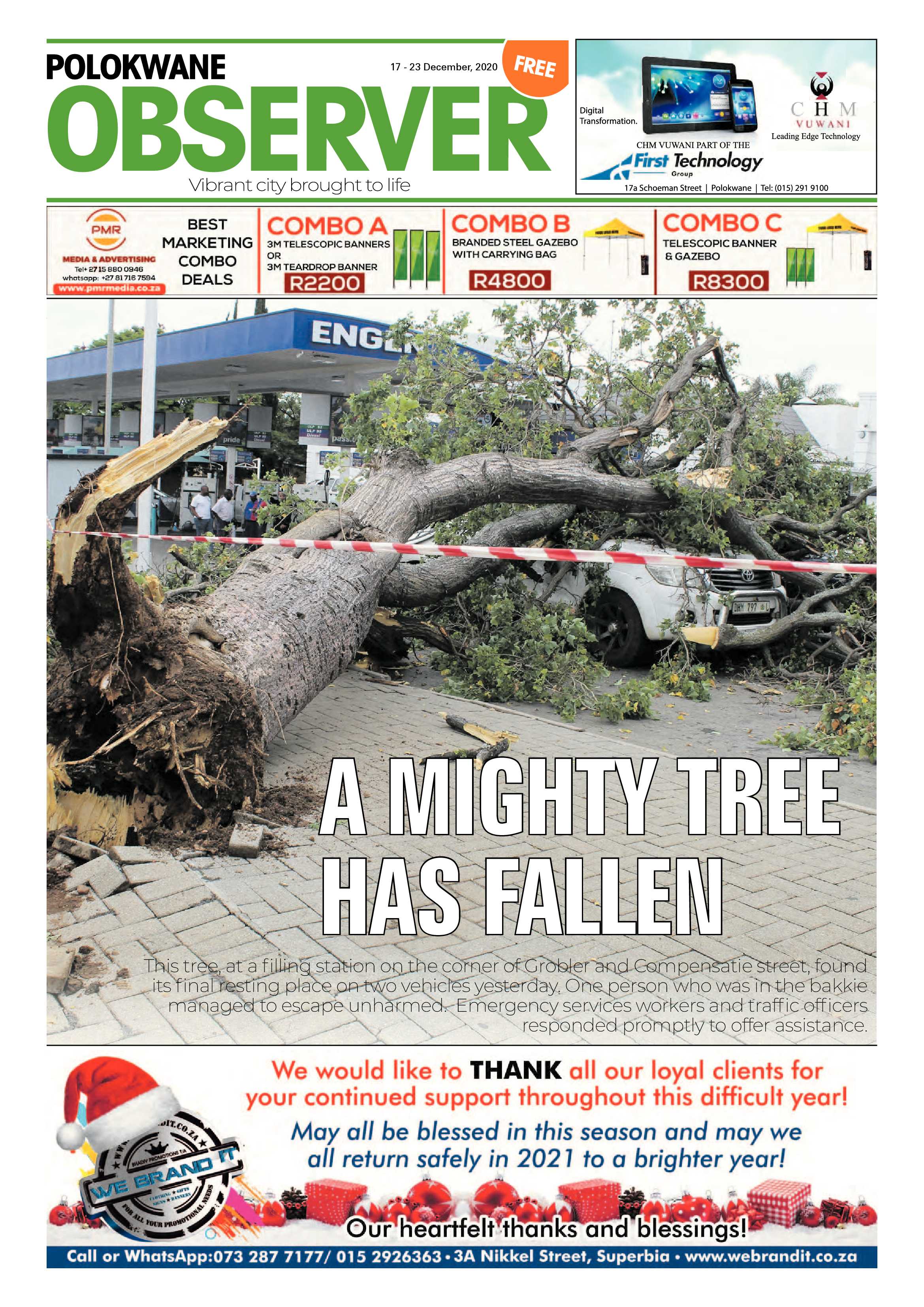 Polokwane Observer 17 December 2020 page 1