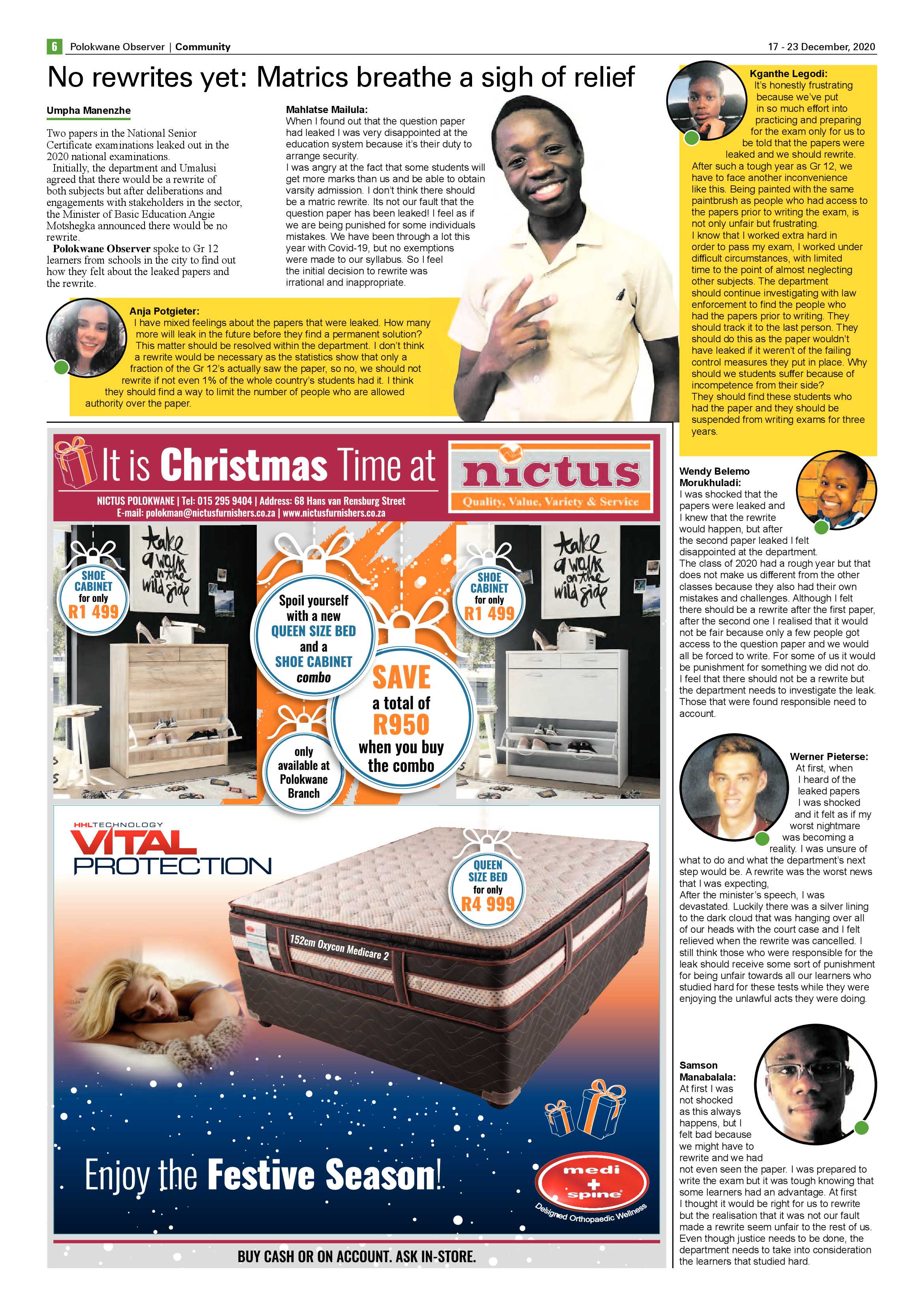 Polokwane Observer 17 December 2020 page 6
