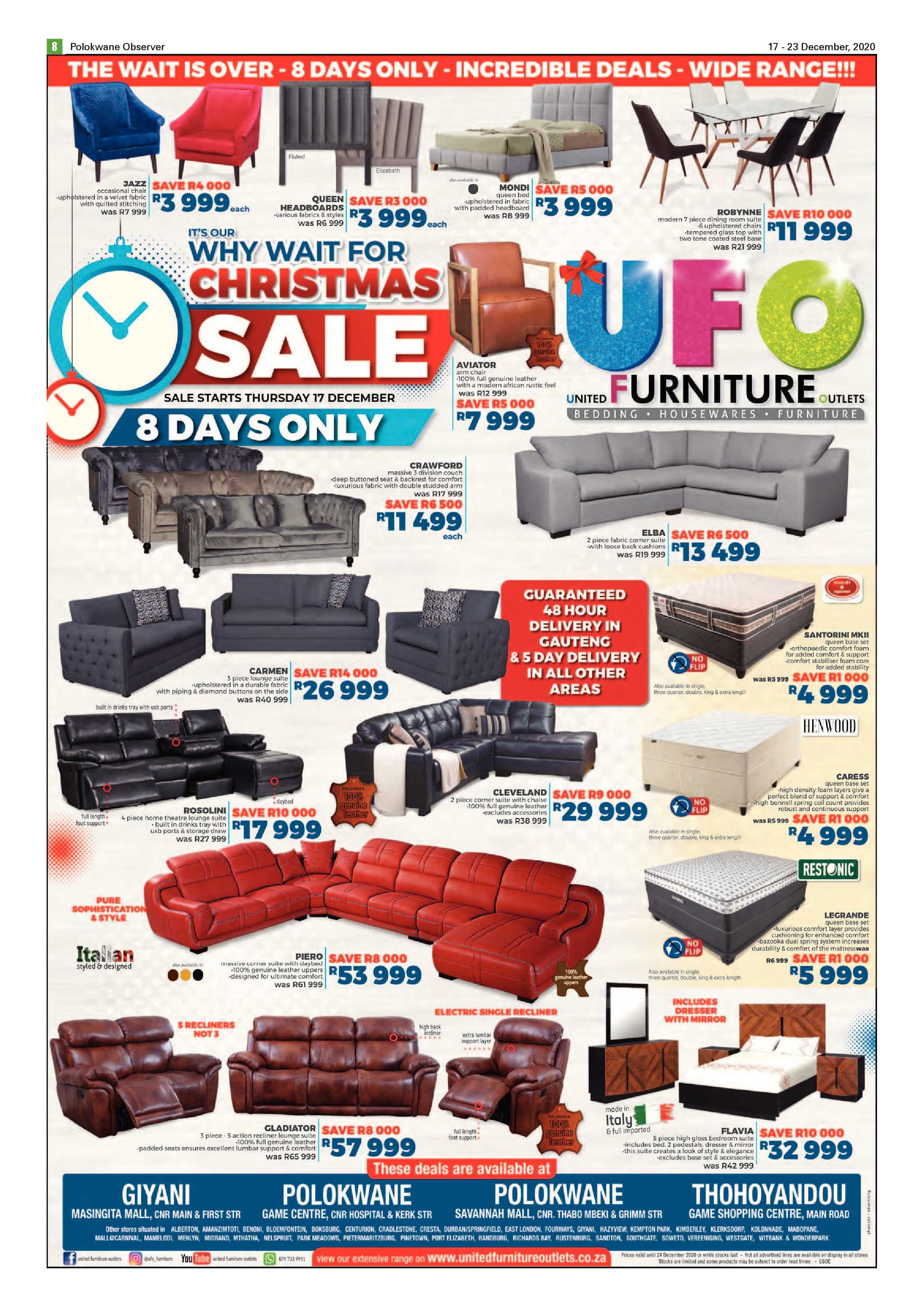 Polokwane Observer 17 December 2020 page 8