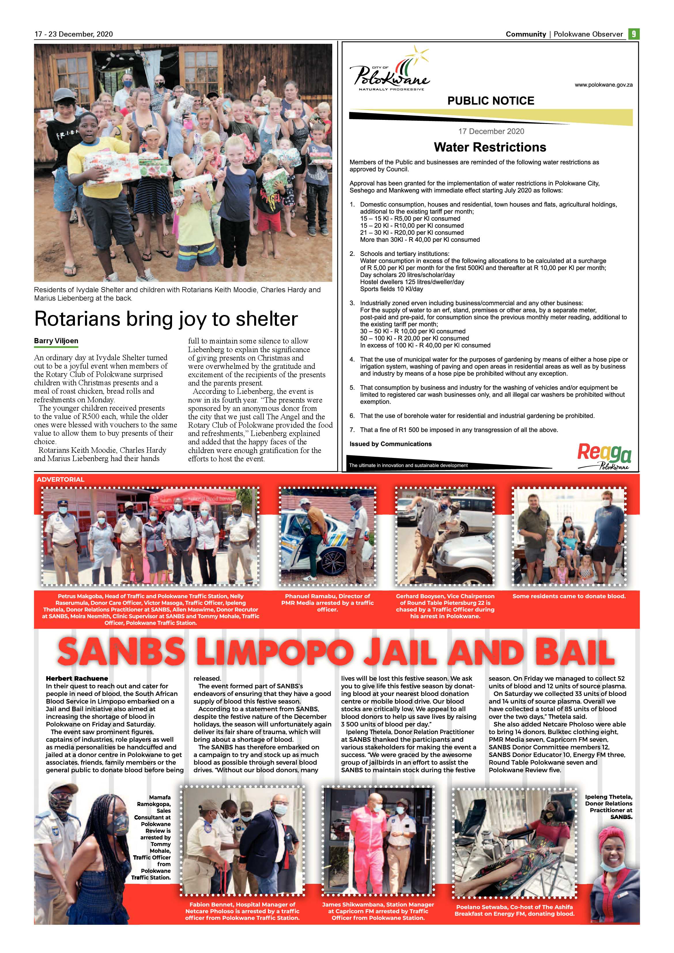 Polokwane Observer 17 December 2020 page 9