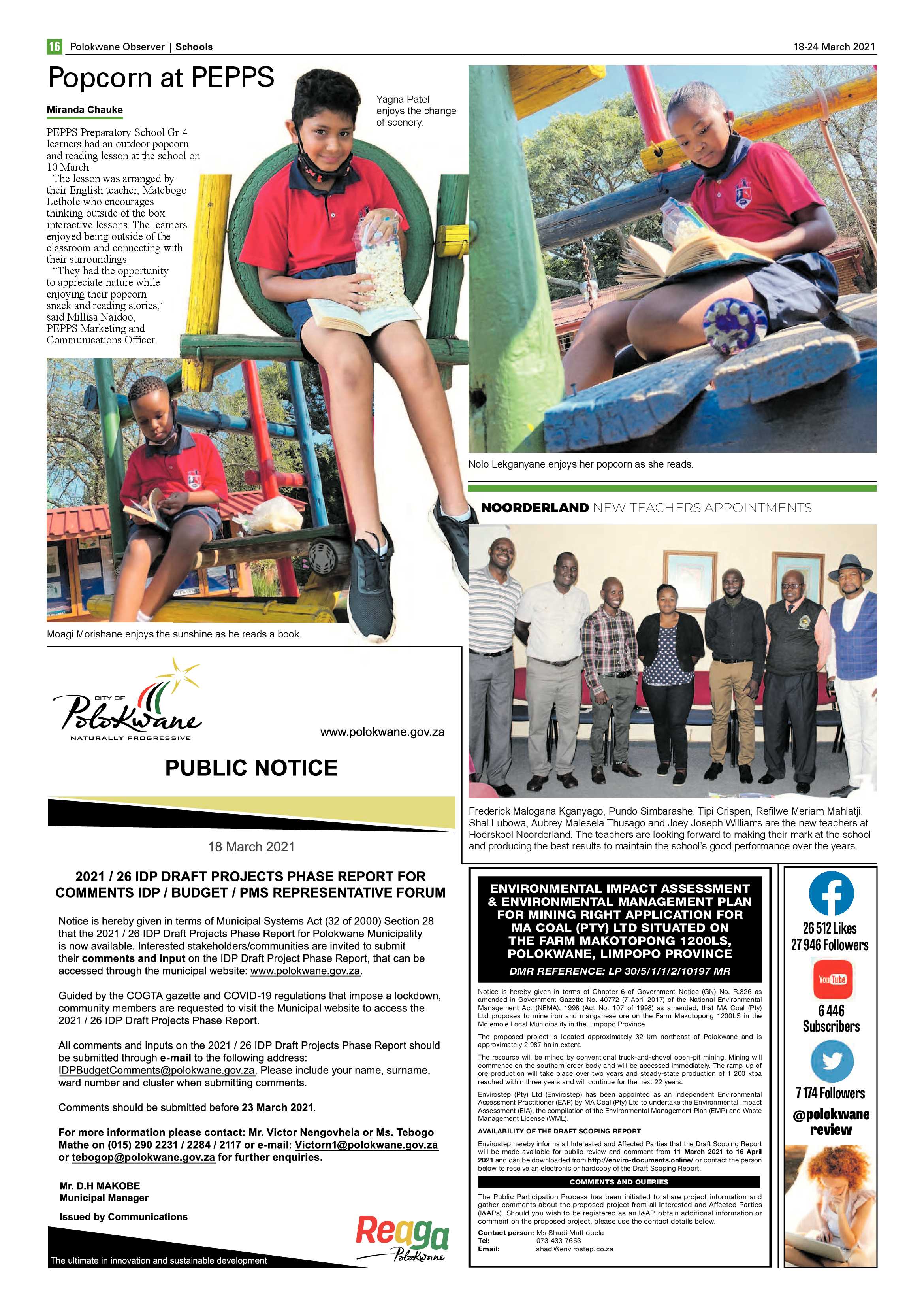 Polokwane Observer 18 March 2021 page 16