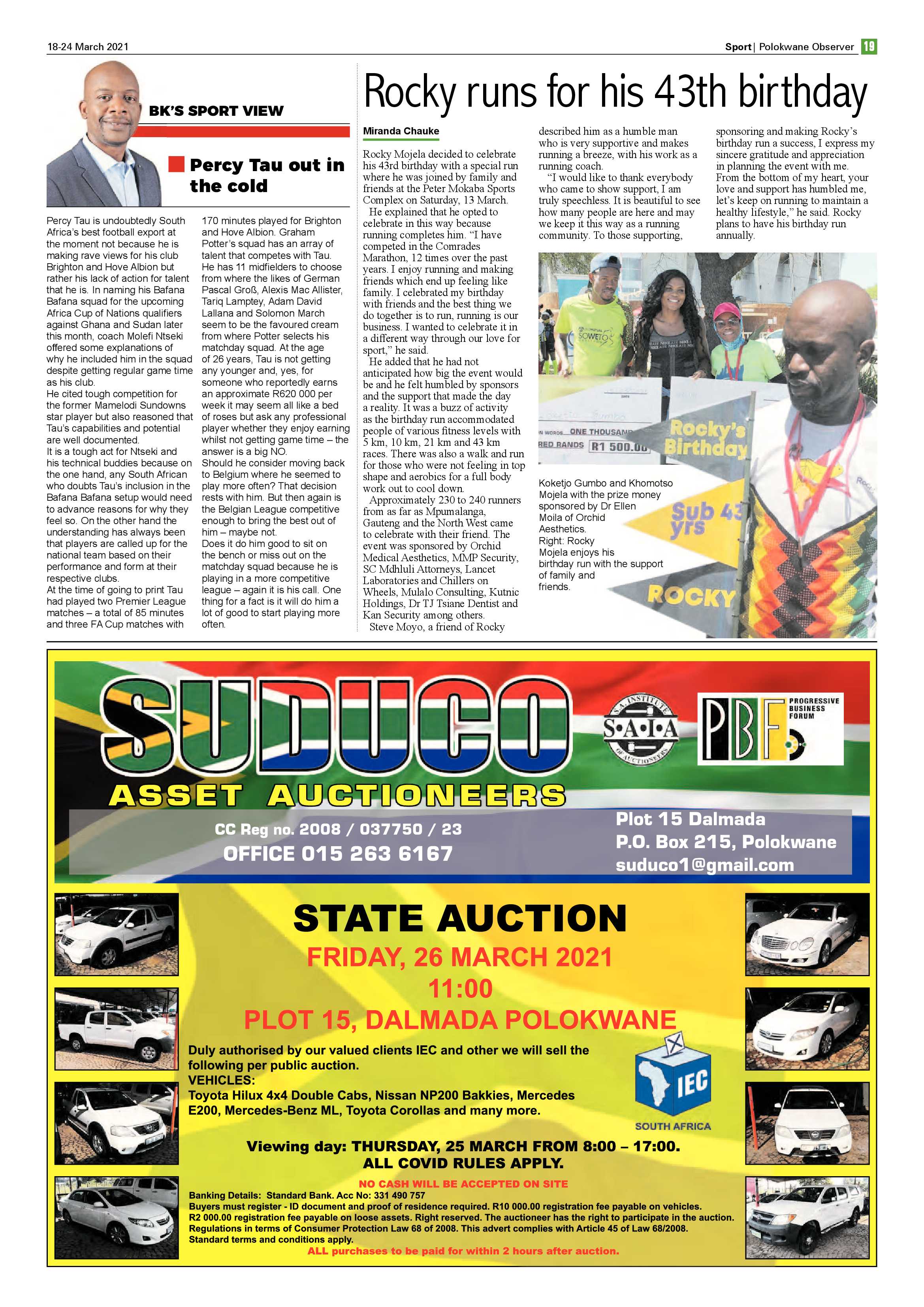 Polokwane Observer 18 March 2021 page 19