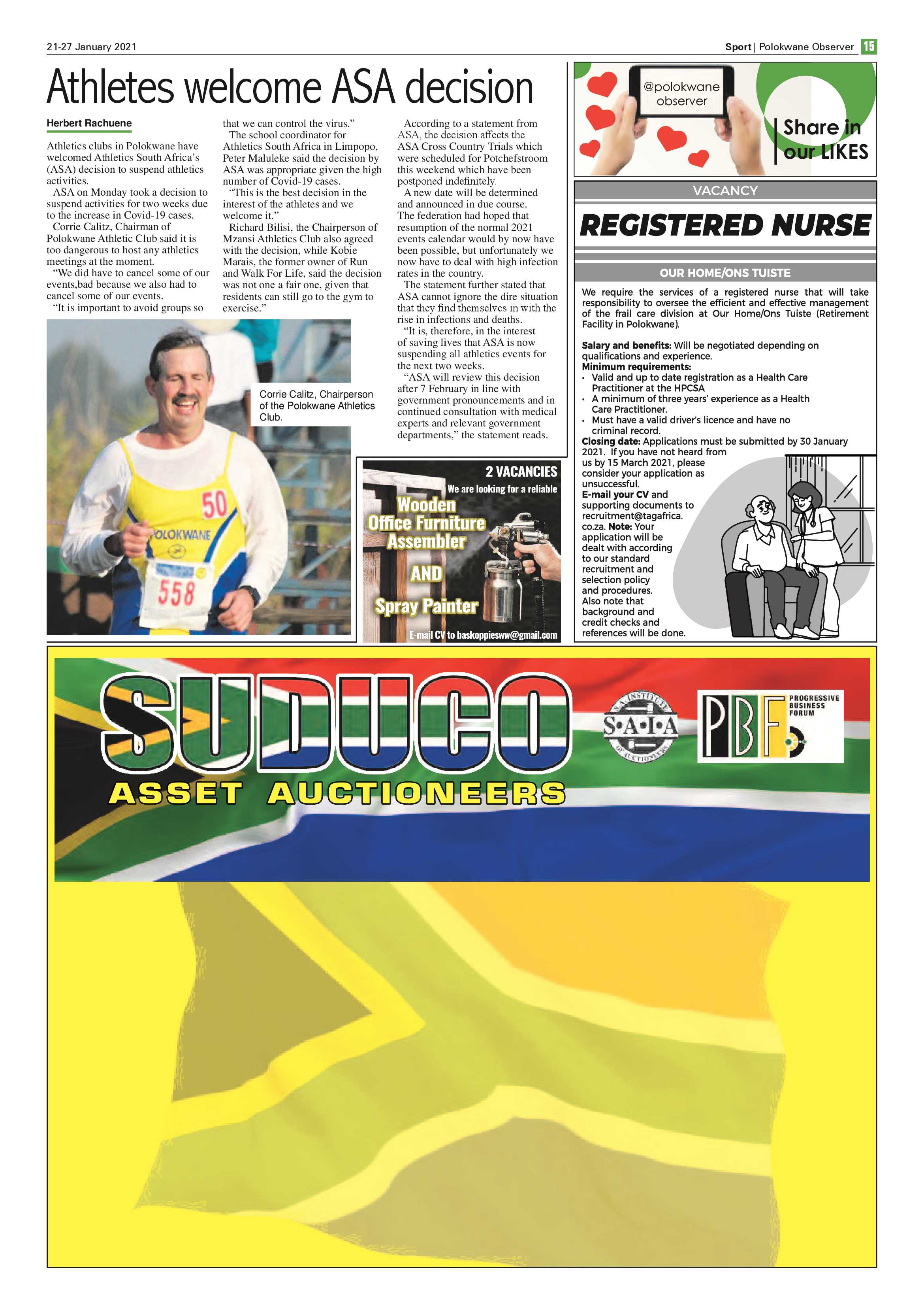 Polokwane Observer 21 January 2021 page 15
