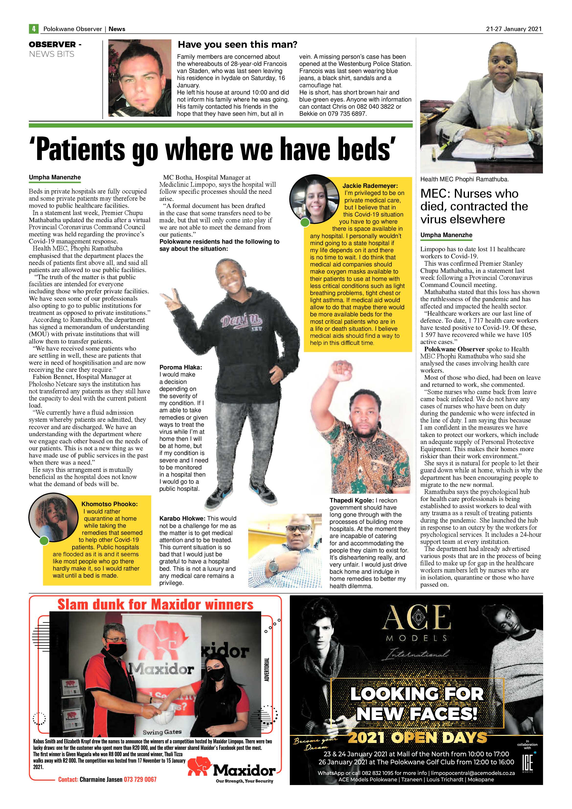 Polokwane Observer 21 January 2021 page 4